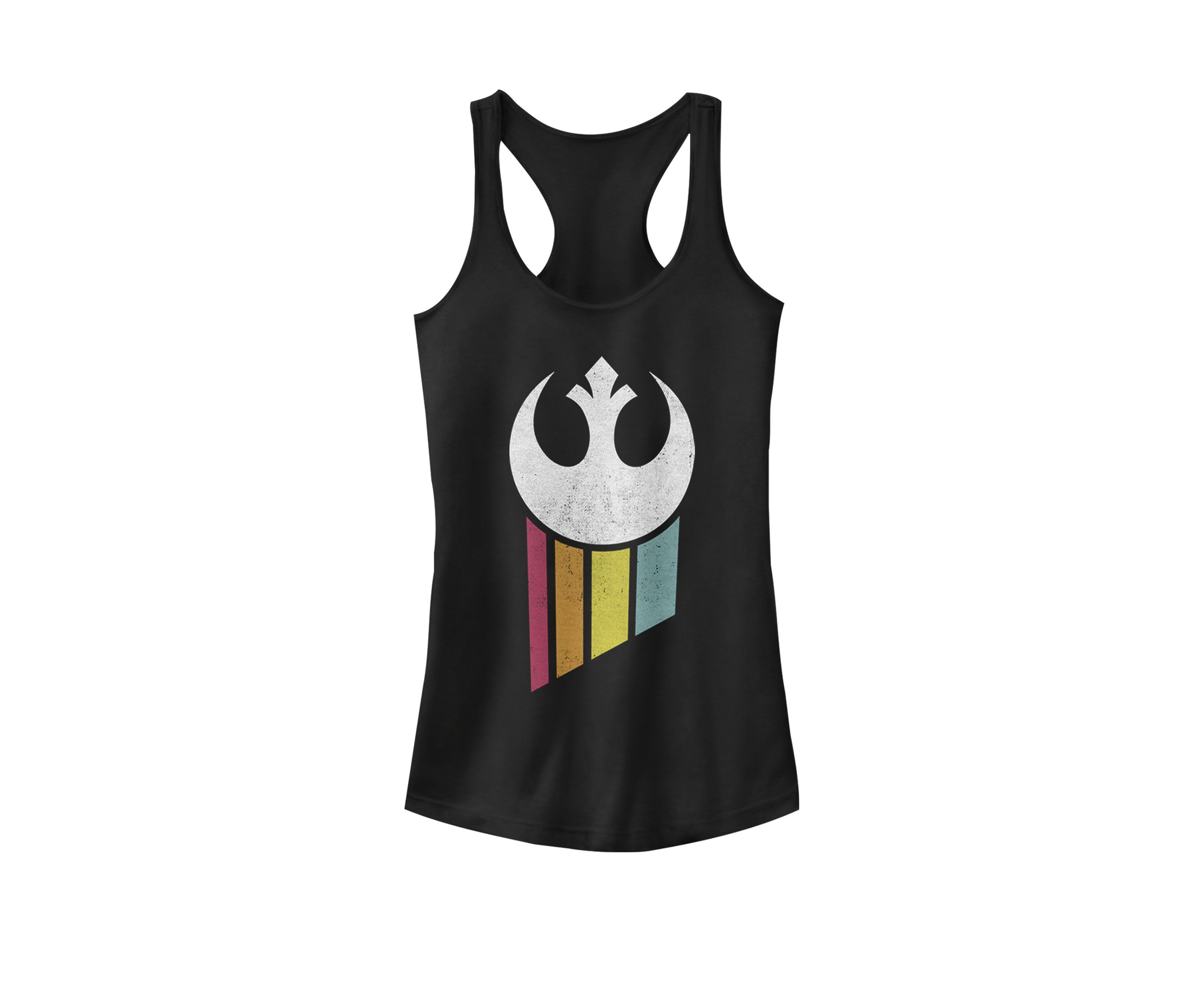Rebel Rainbow Logo Graphic Racerback Tank