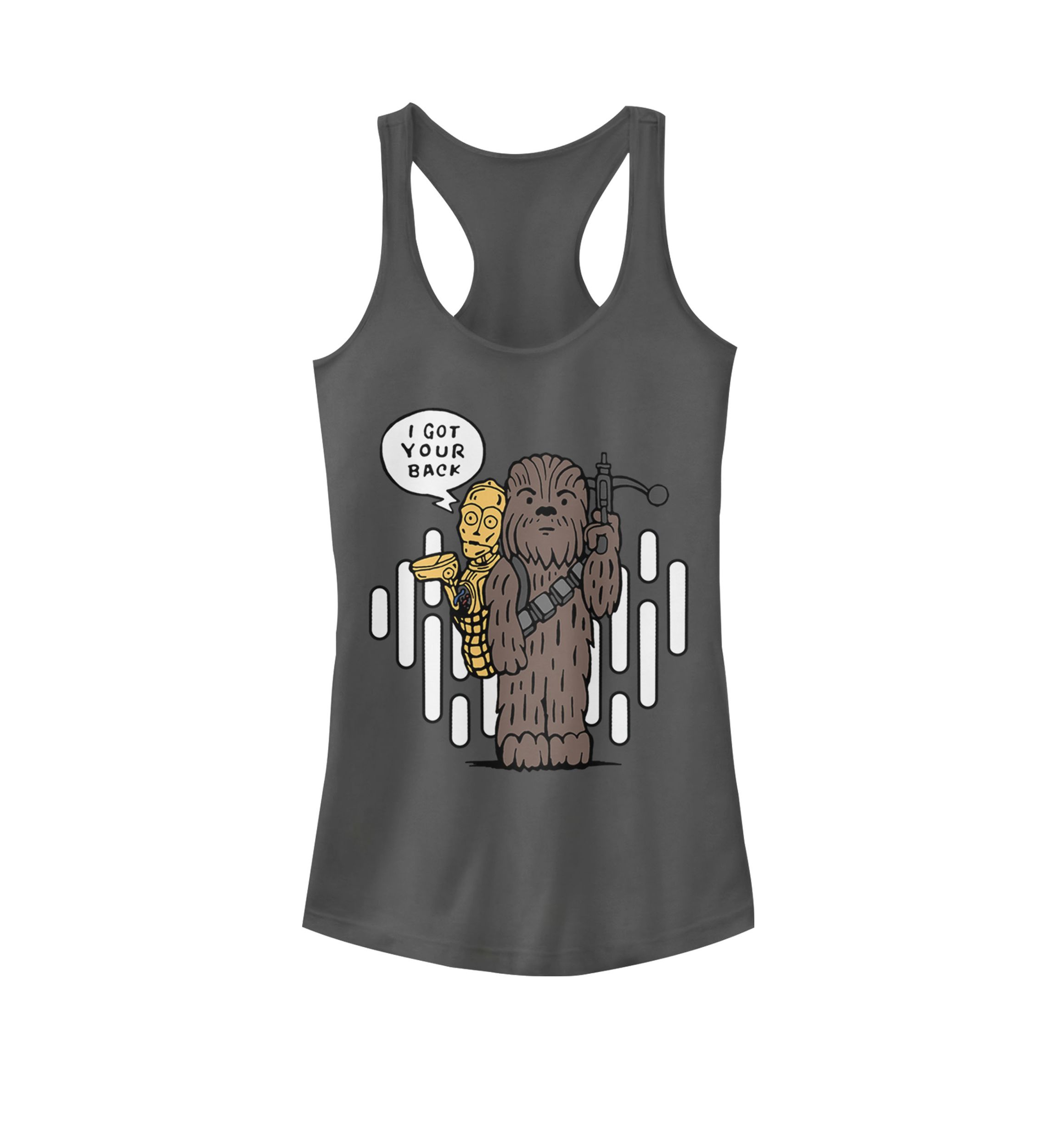 C-3PO Got Chewies Back Graphic Racerback Tank