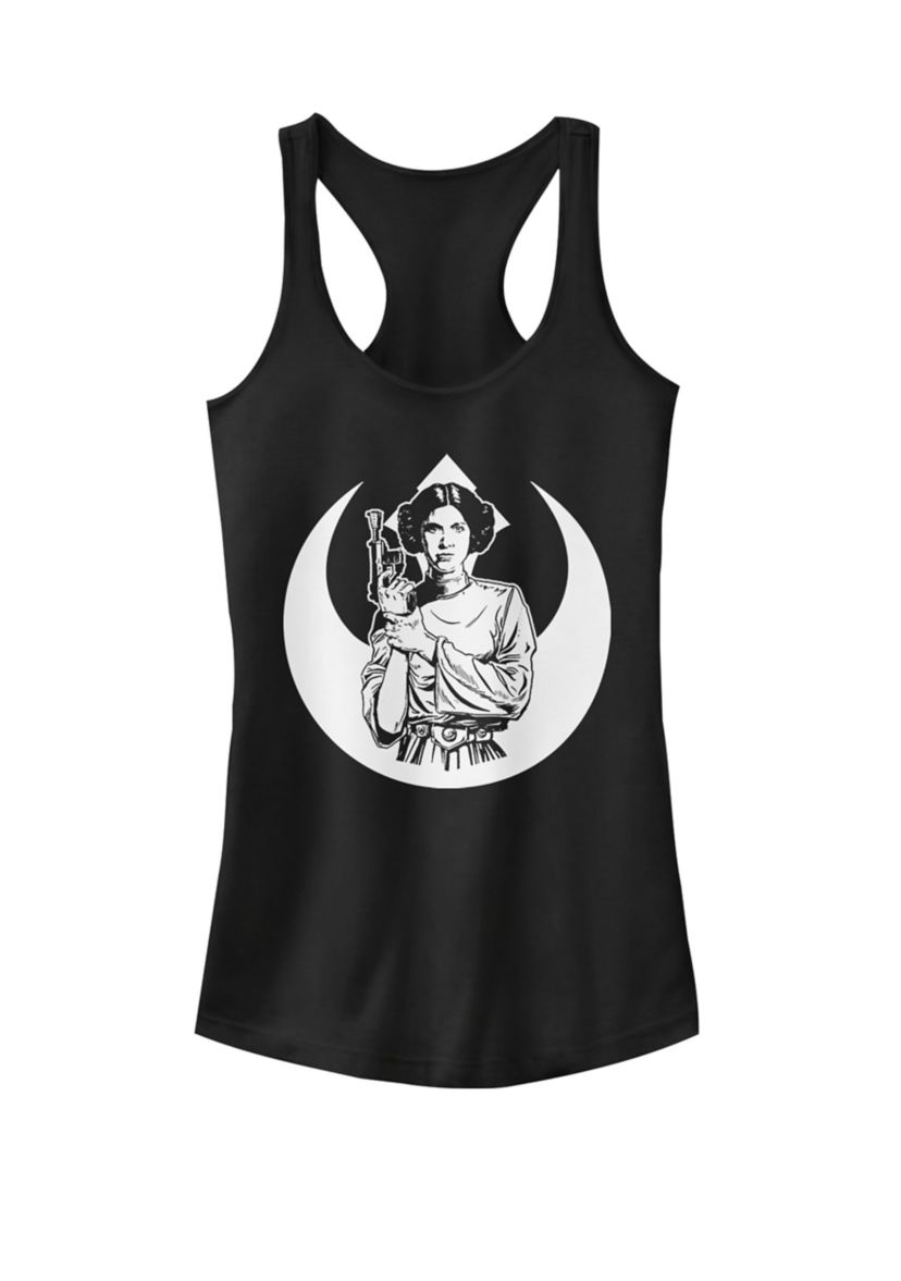 Simple Rebel Princess Graphic Racerback Tank