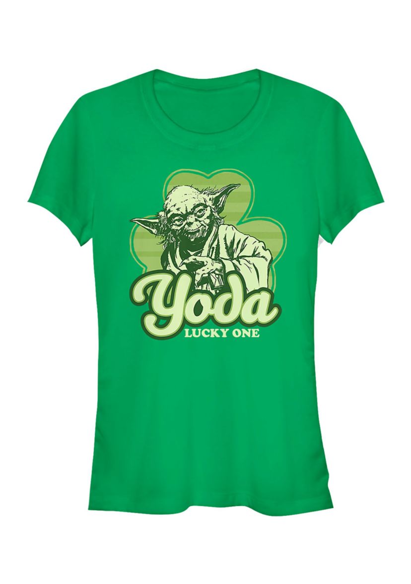 Yoda Lucky Retro Graphic T-shirt