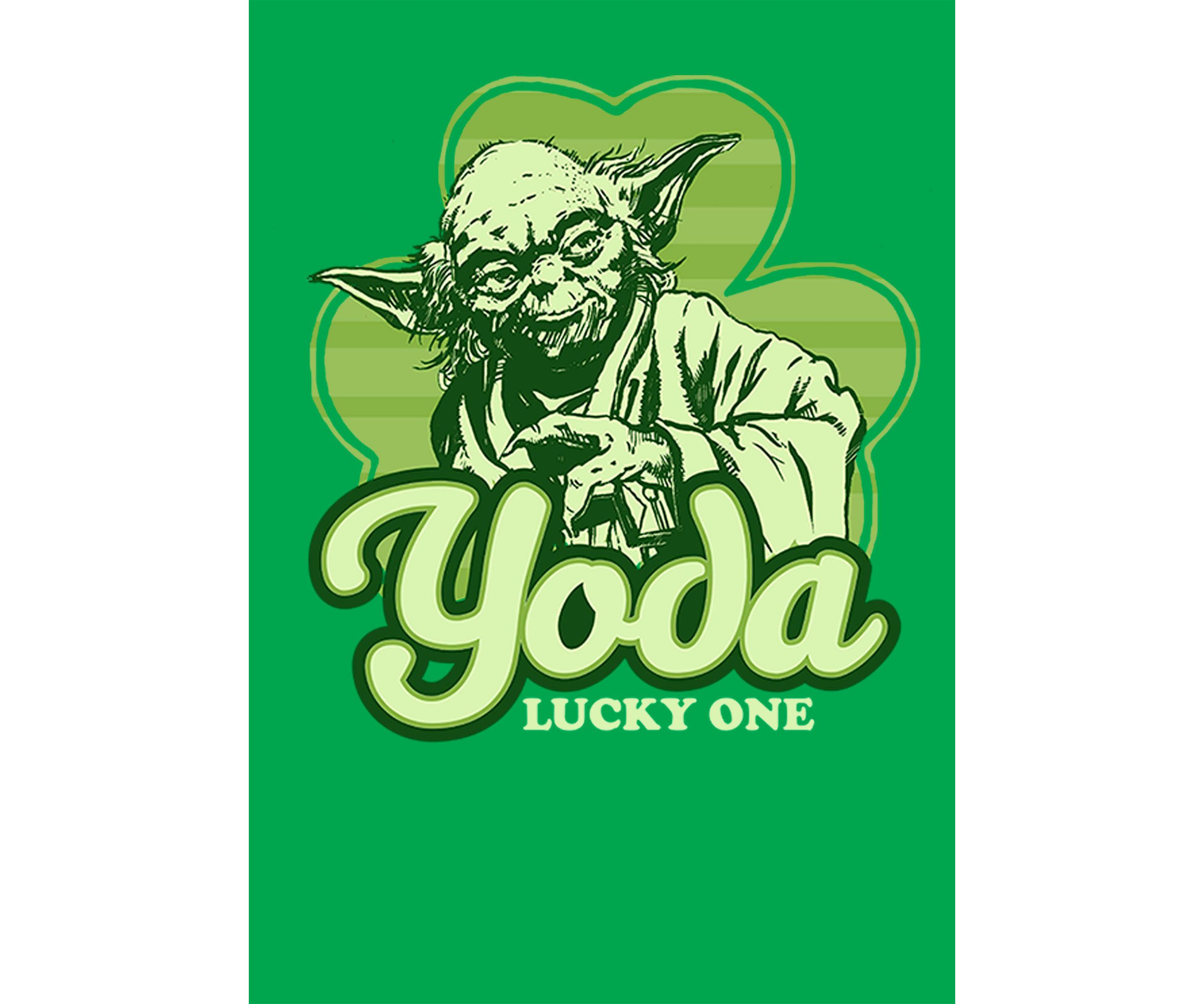 Yoda Lucky Retro Graphic T-shirt