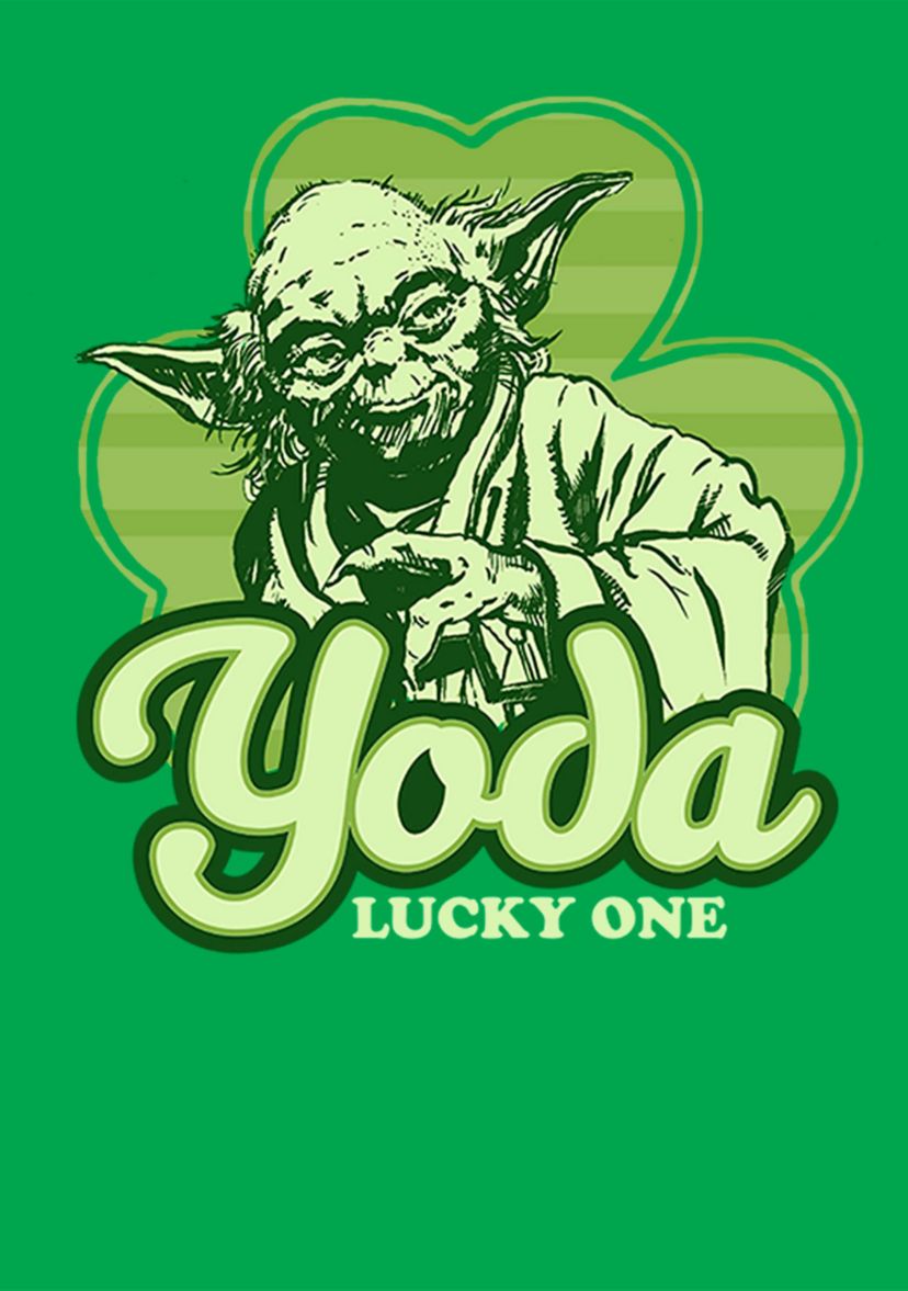 Yoda Lucky Retro Graphic T-shirt