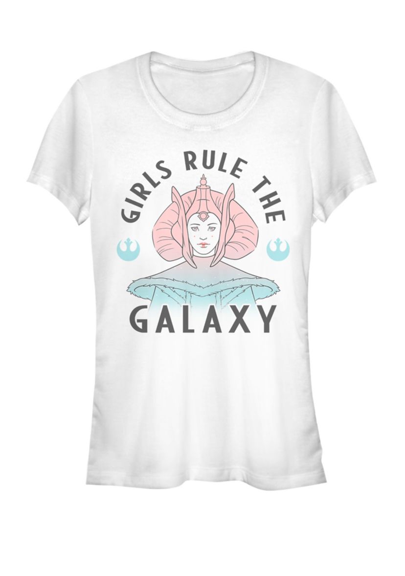 Padme Amidala Girls Rule The Galaxy Short Sleeve Graphic T-Shirt