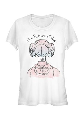 Star Wars Women's Junior's Female Galaxy Graphic Top