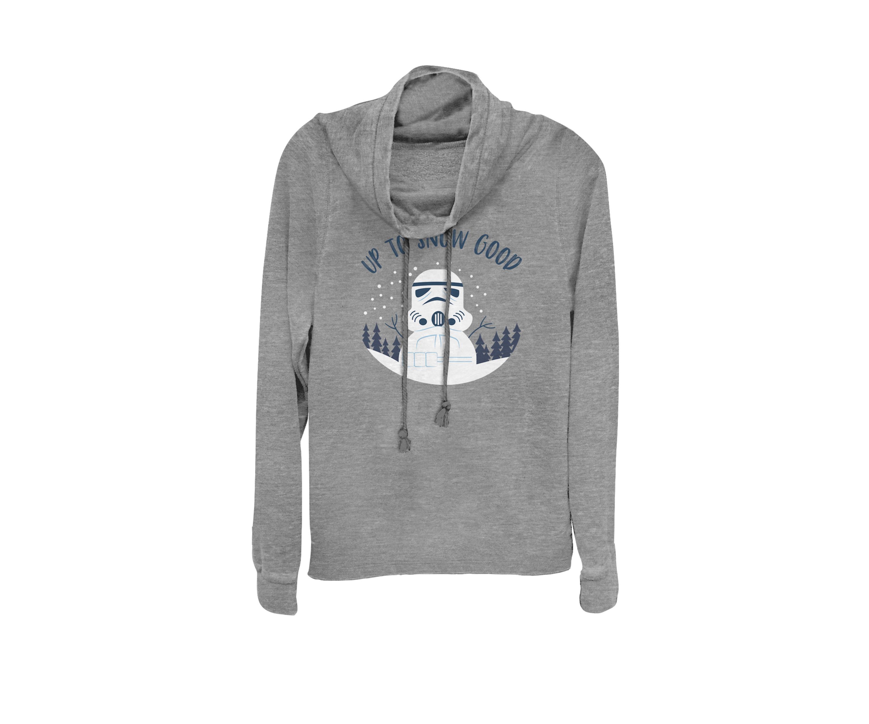 Stormtrooper Snow Good Snowman Christmas Cowl Neck Graphic Pullover