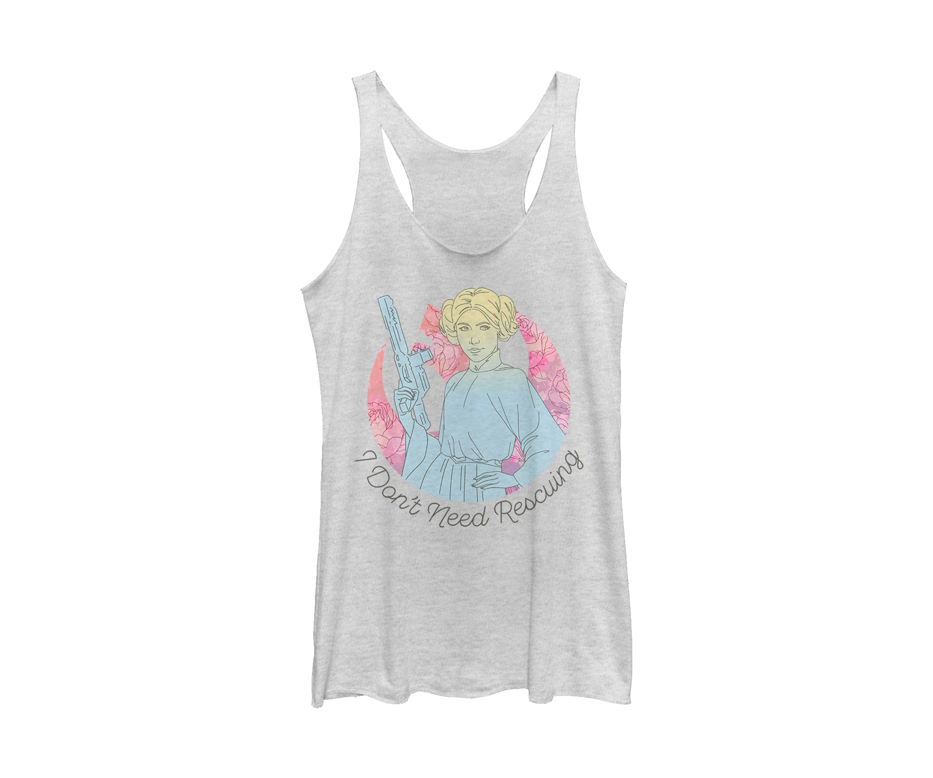 Juniors  Dont Need Rescuing Graphic Tank Top