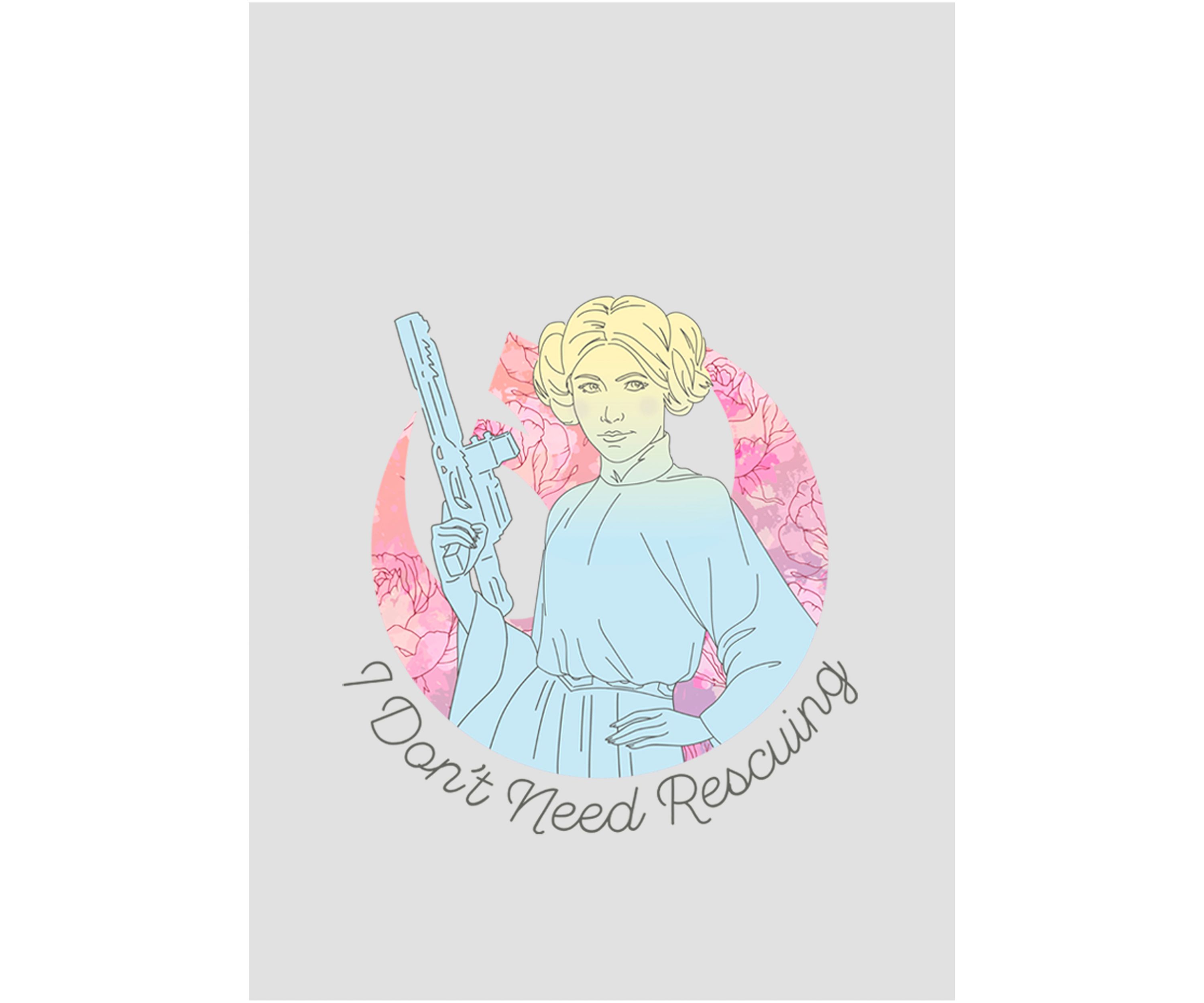 Juniors  Dont Need Rescuing Graphic Tank Top