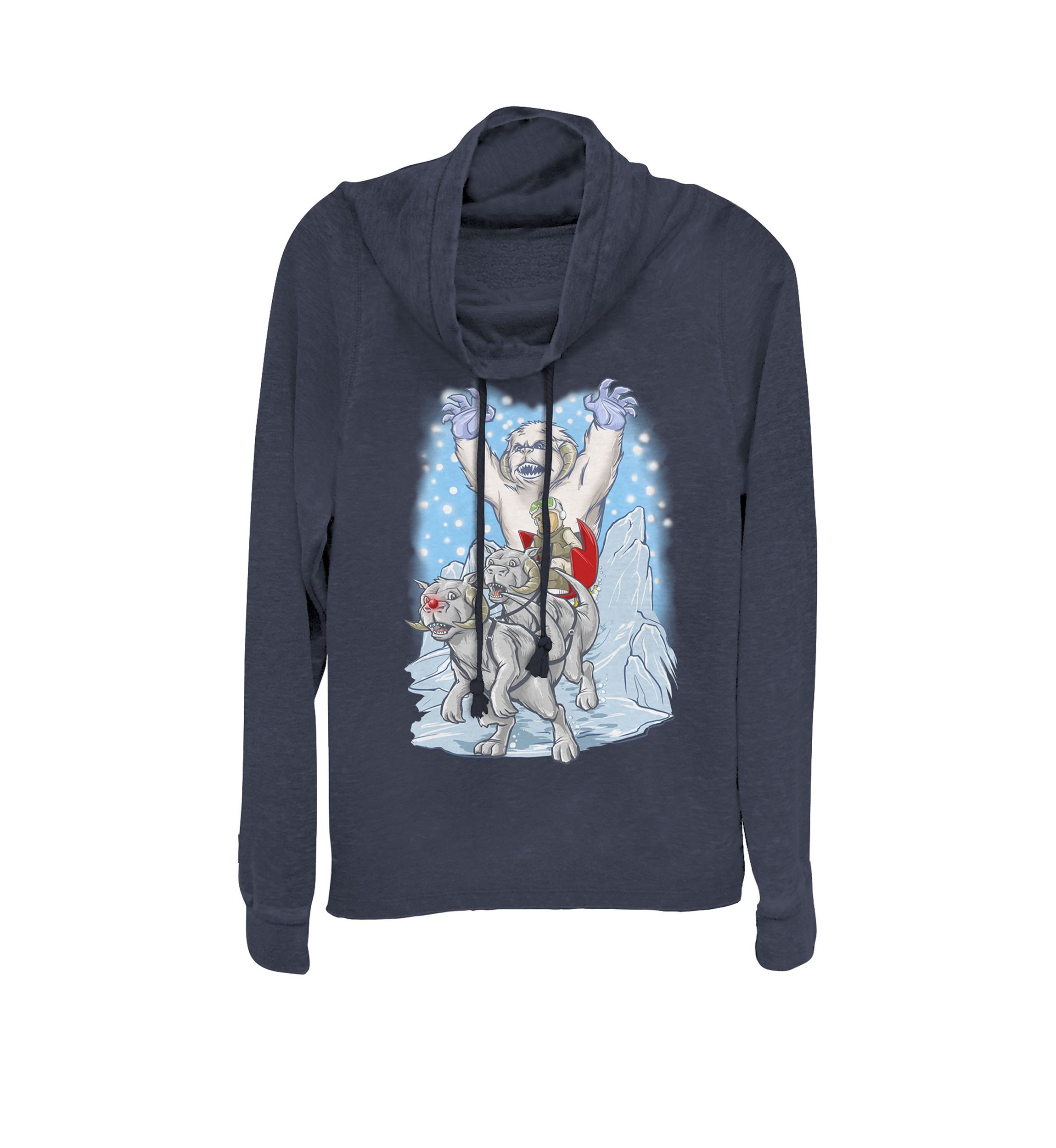 Holiday Yeti Luke Skywalker Cowl Neck Graphic Pullover