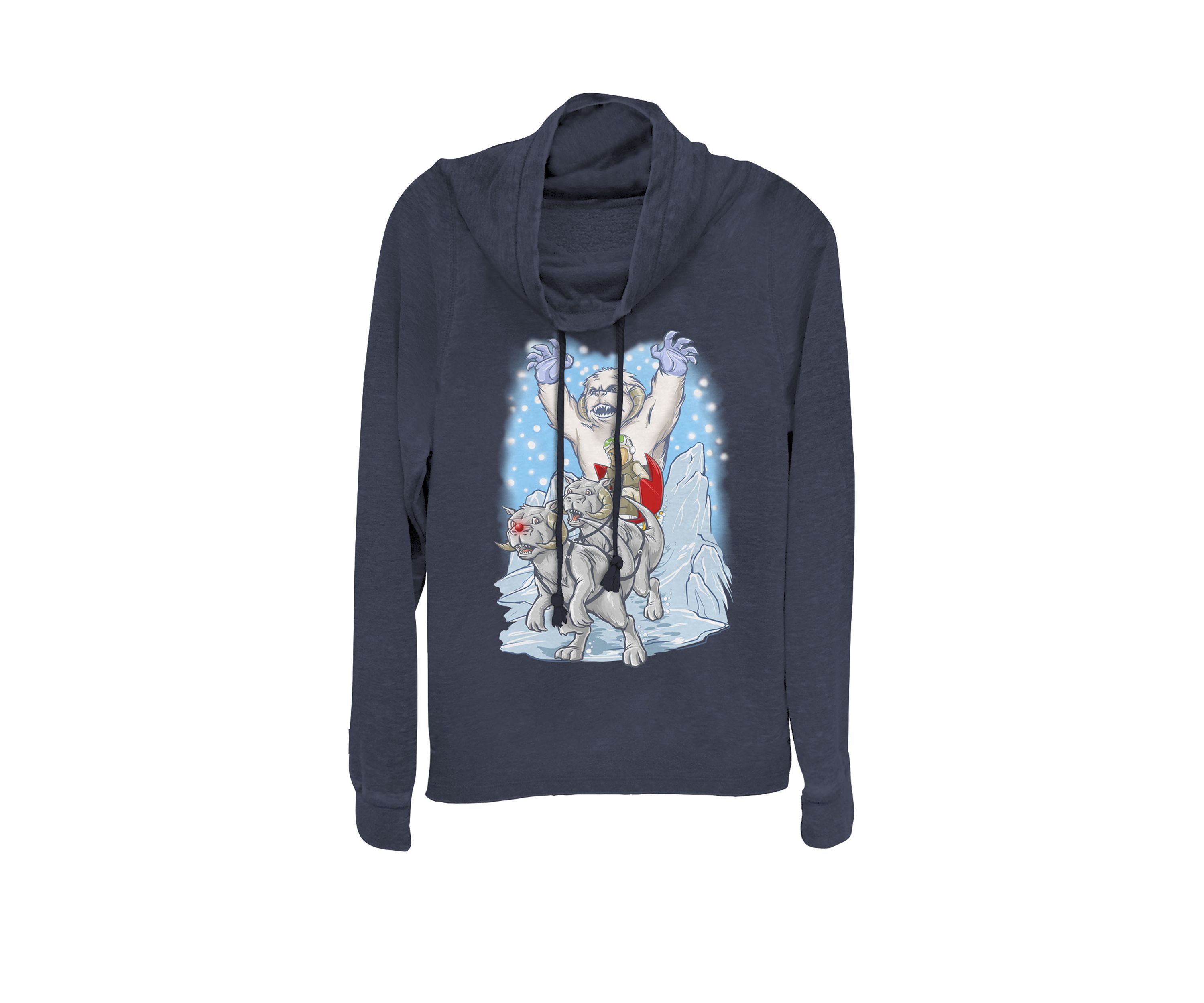 Holiday Yeti Luke Skywalker Cowl Neck Graphic Pullover