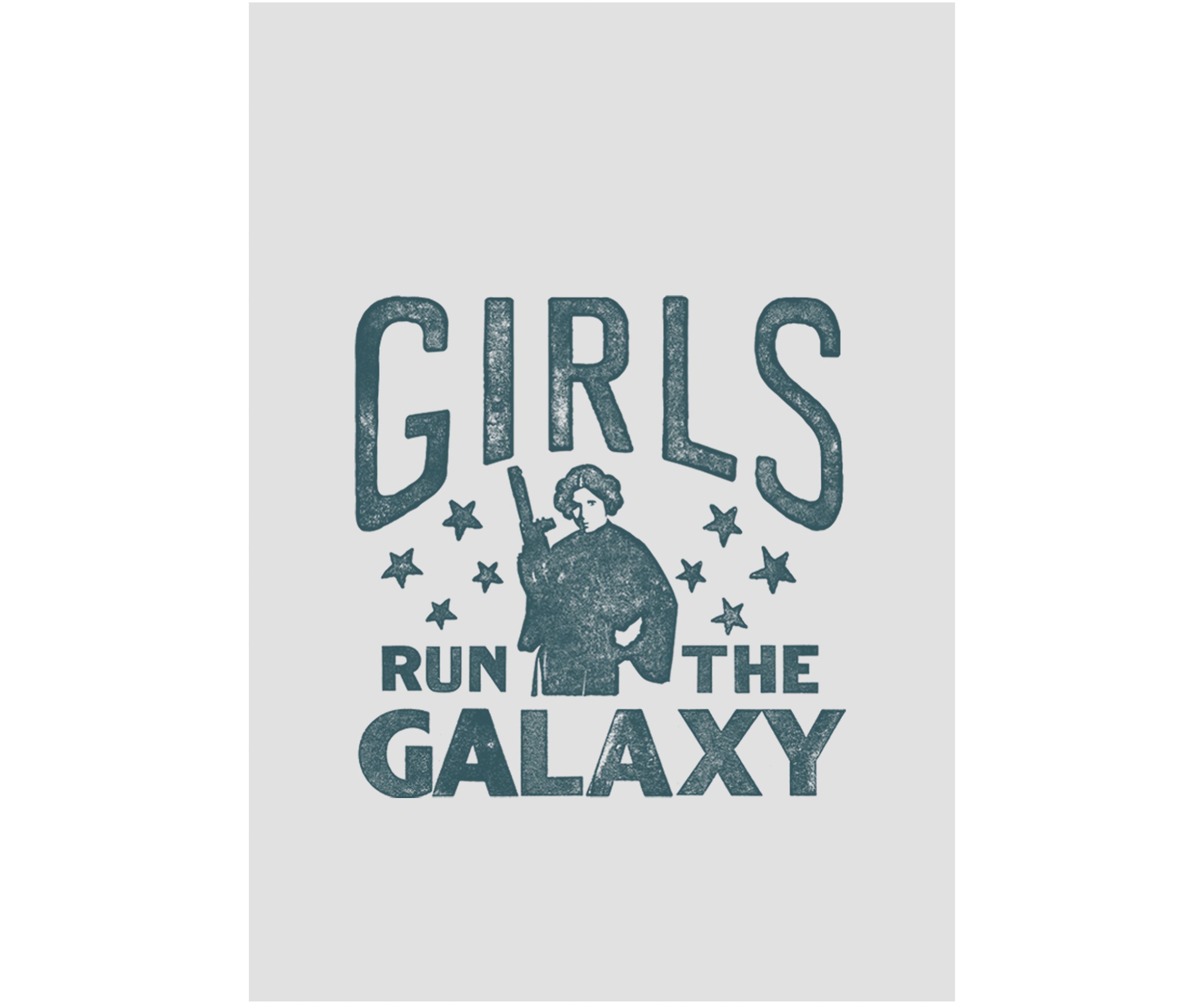 Juniors Girls Run The Galaxy Graphic Tank