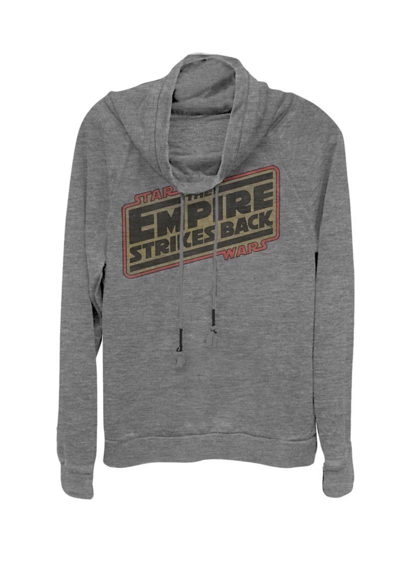 The Empire Strikes Back Classic Logo Cowl Neck Graphic Pullover