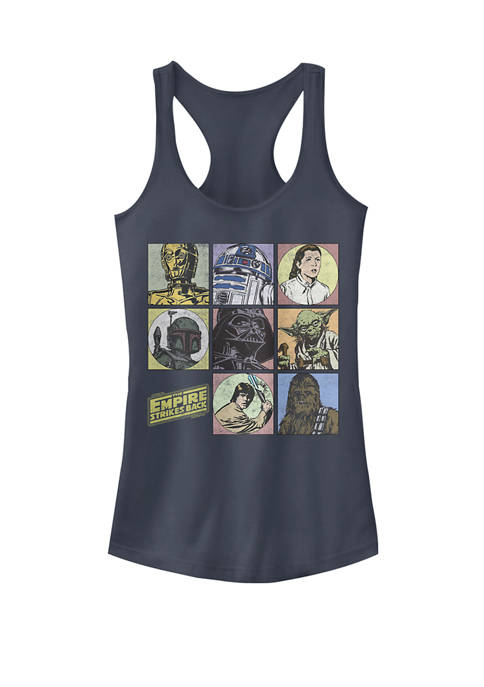 The Empire Strikes Back Character Boxes Racerback Graphic Tank