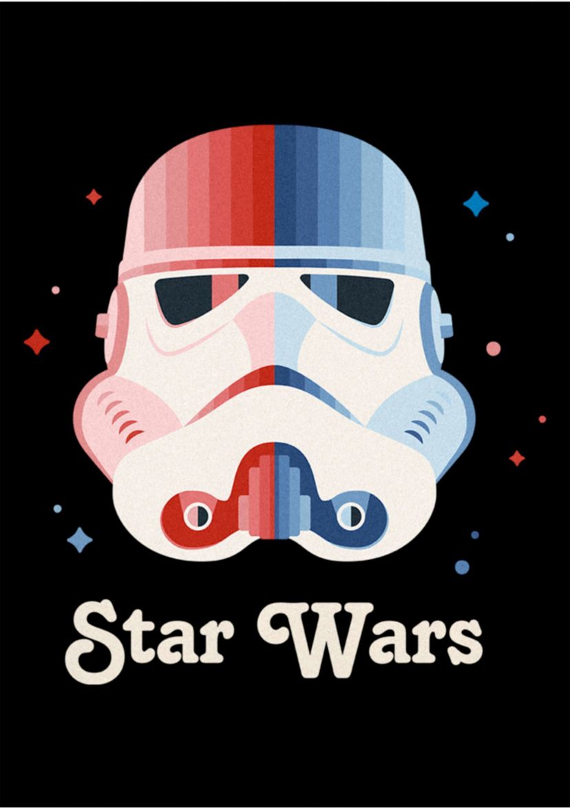 Striped Trooper Graphic T-Shirt