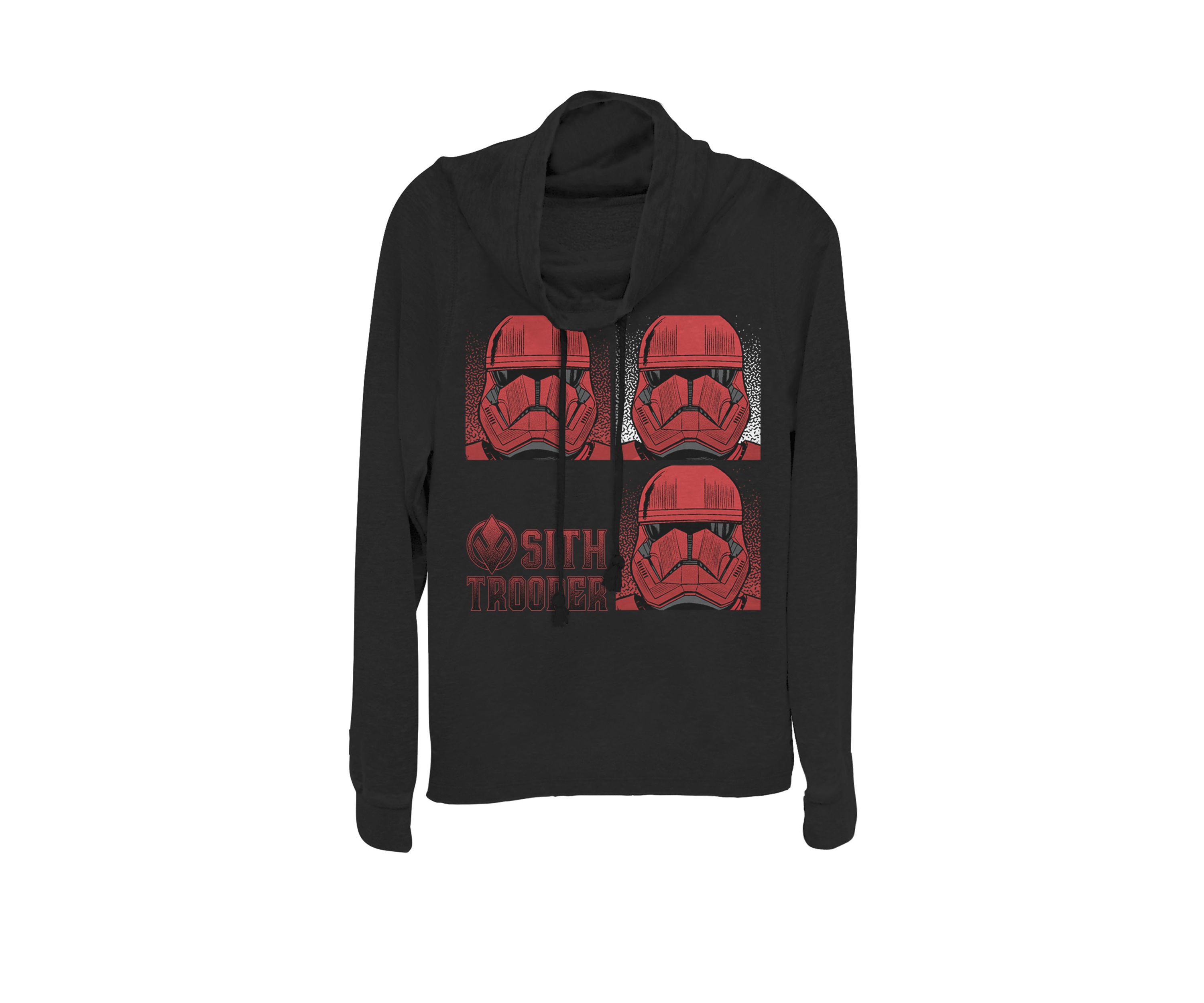 Rise Of Skywalker Sith Trooper Box Up Cowl Neck Graphic Pullover