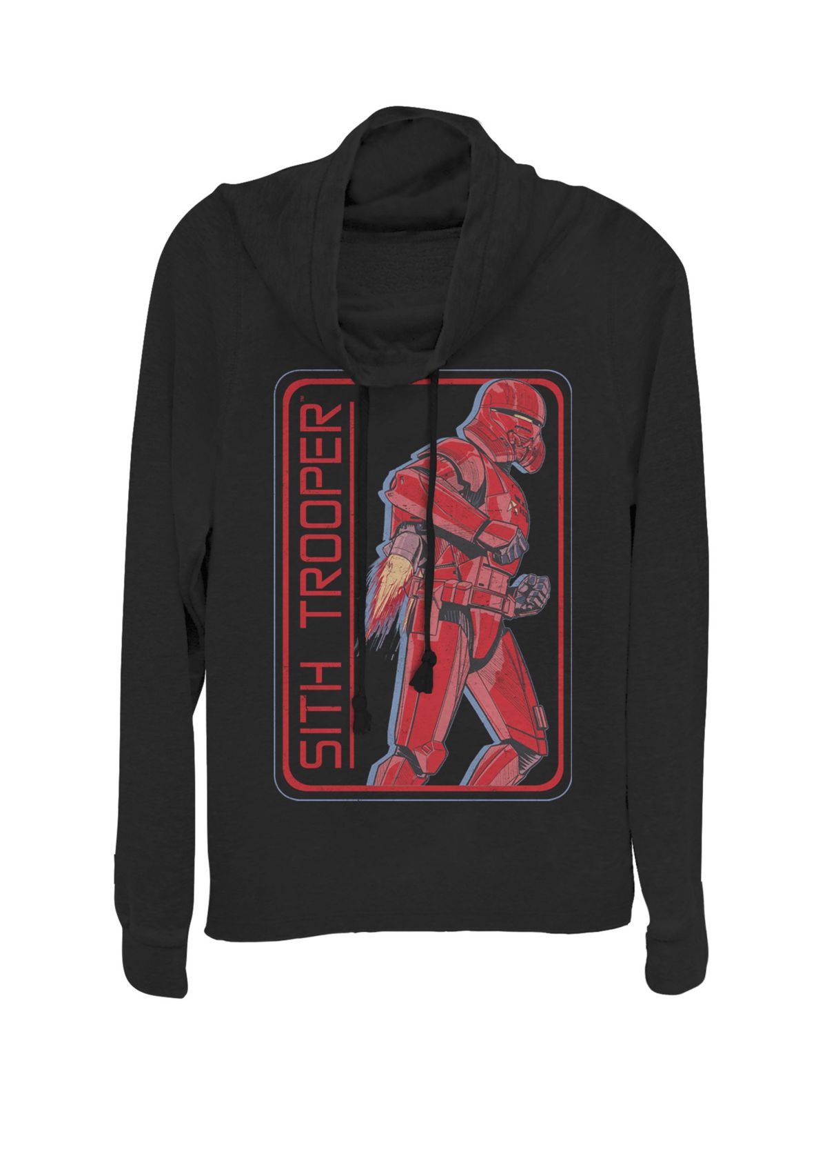 Rise of Skywalker Sith Trooper Jet Pack Cowl Neck Graphic Pullover