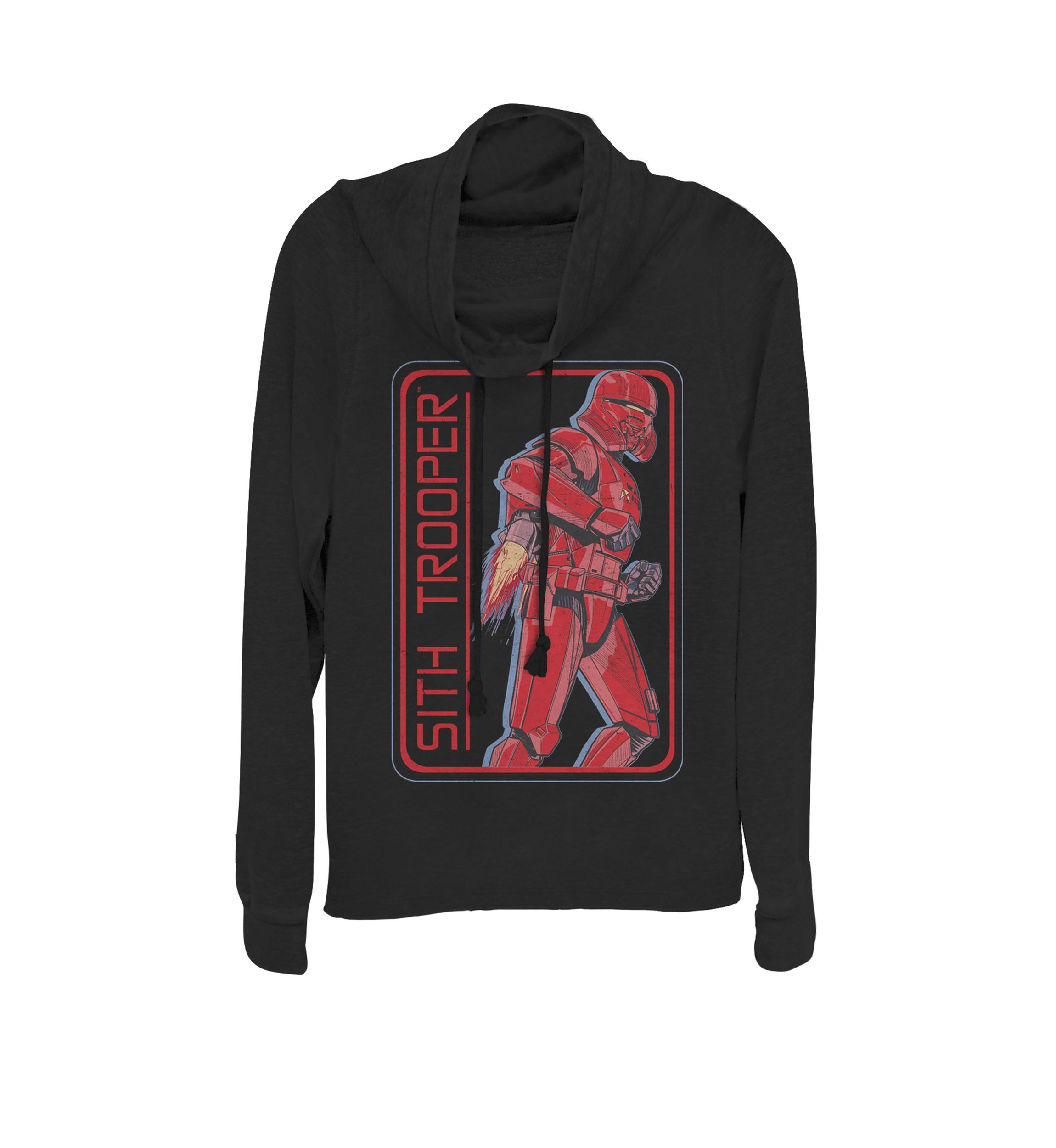 Rise of Skywalker Sith Trooper Jet Pack Cowl Neck Graphic Pullover