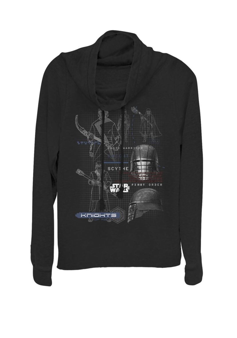 Rise Of Skywalker First Order Knights Of Ren Cowl Neck Graphic Pullover