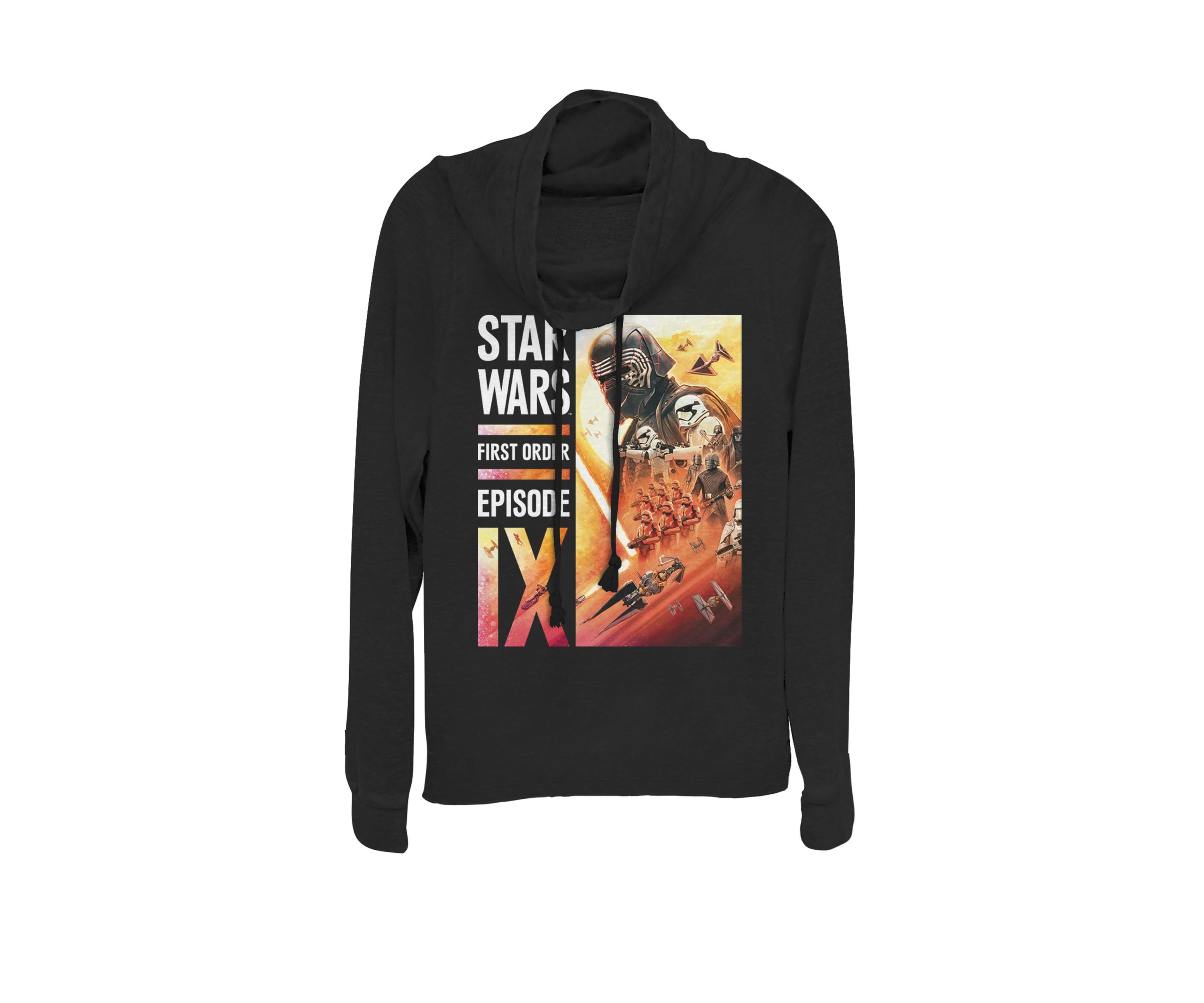 Episode 9 Kylo Ren First Order Poster Cowl Neck Graphic Pullover