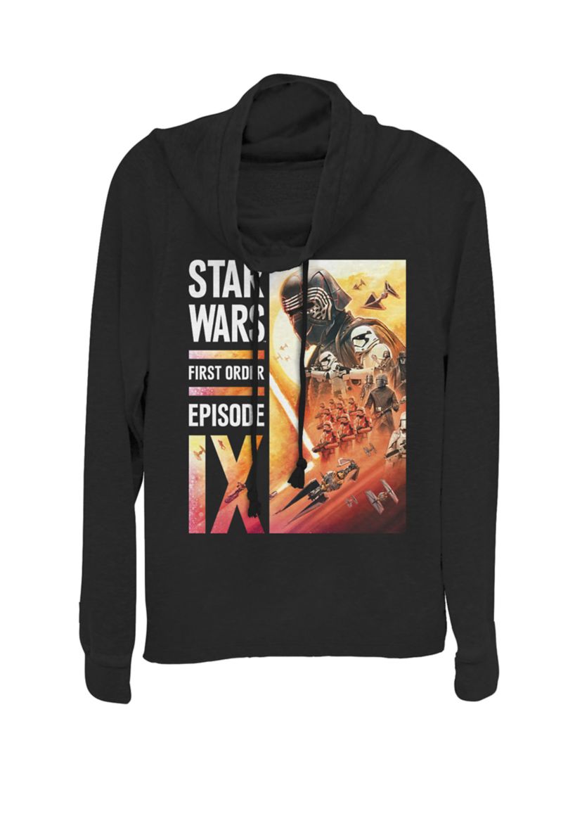 Episode 9 Kylo Ren First Order Poster Cowl Neck Graphic Pullover