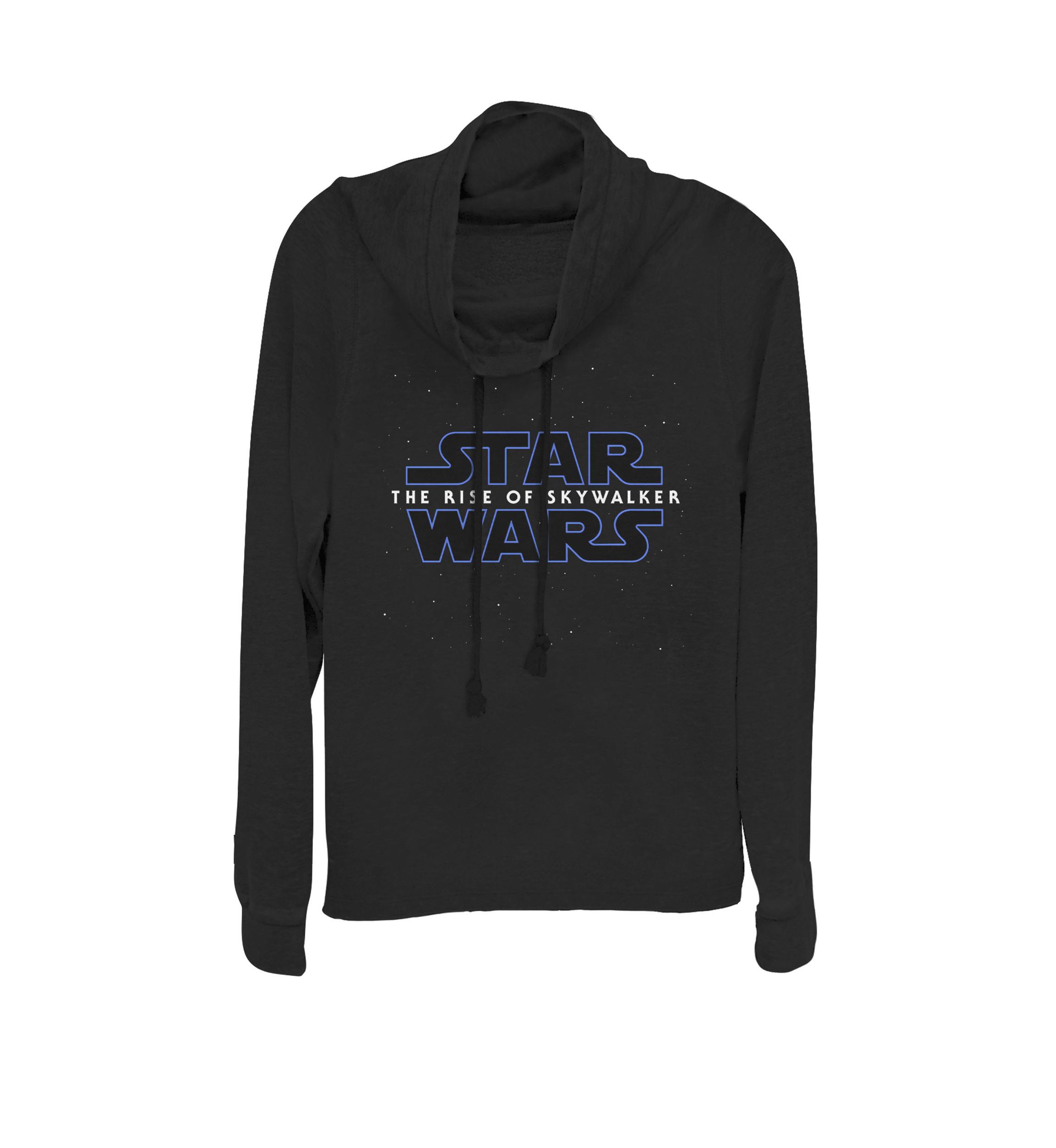 The Rise Of Skywalker Episode 9 Movie Space Logo Cowl Neck Graphic Pullover