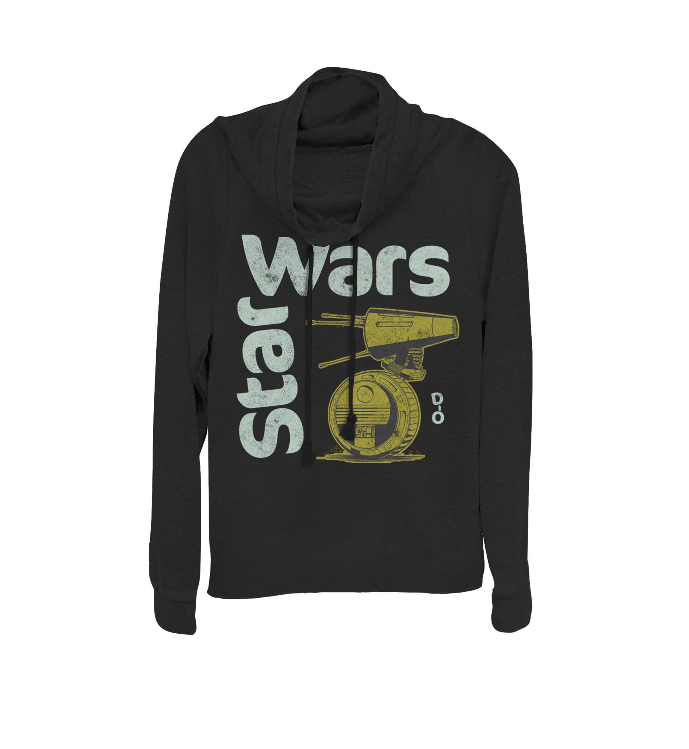 Retro D-O Droid Cowl Neck Graphic Pullover