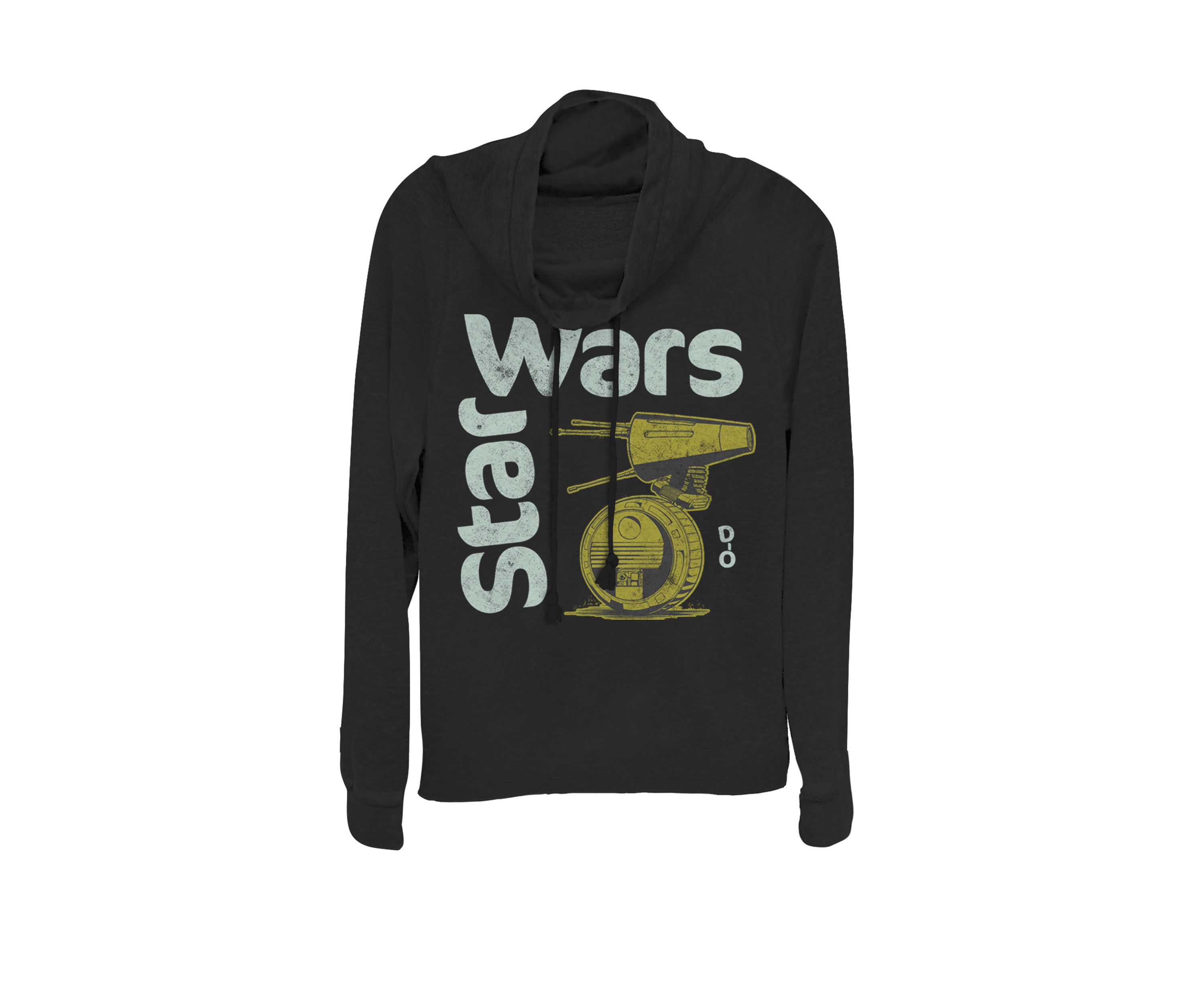 Retro D-O Droid Cowl Neck Graphic Pullover