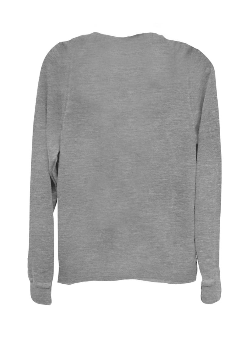 Retro D-O Droid Sunset Cowl Neck Graphic Pullover