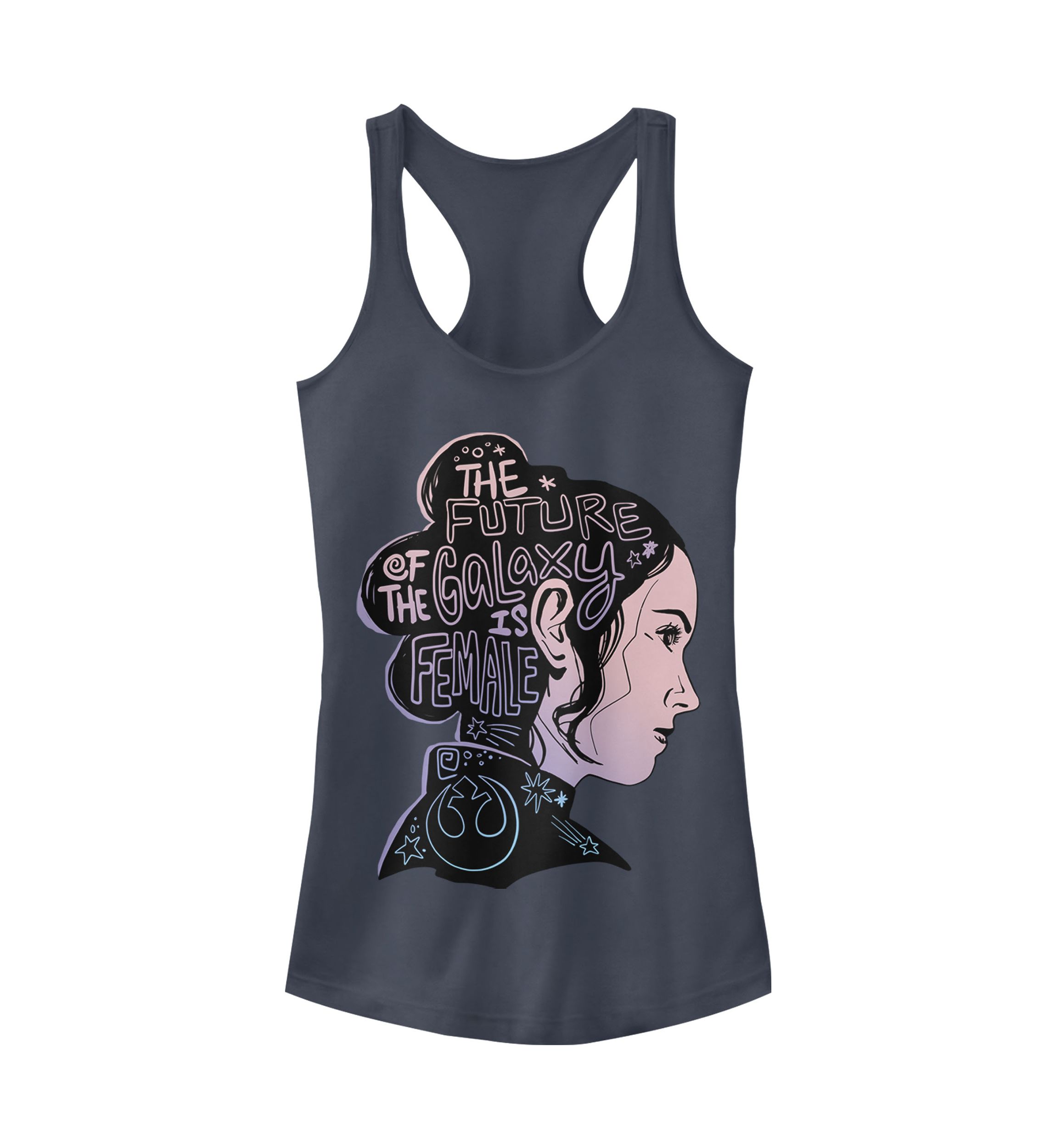 Juniors  Female Future Silhouette Graphic Tank