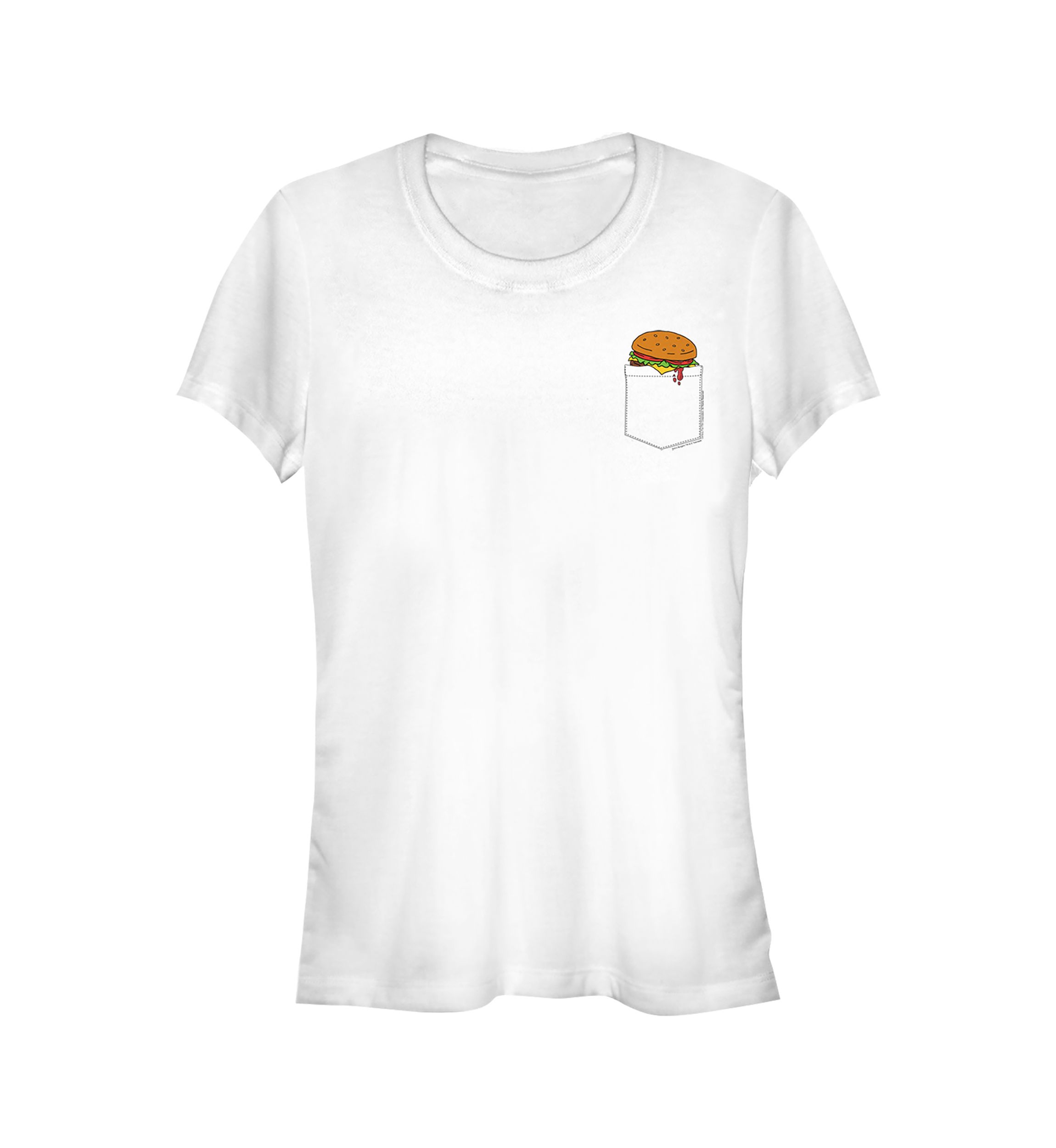 Juniors Pocket Burger T-Shirt
