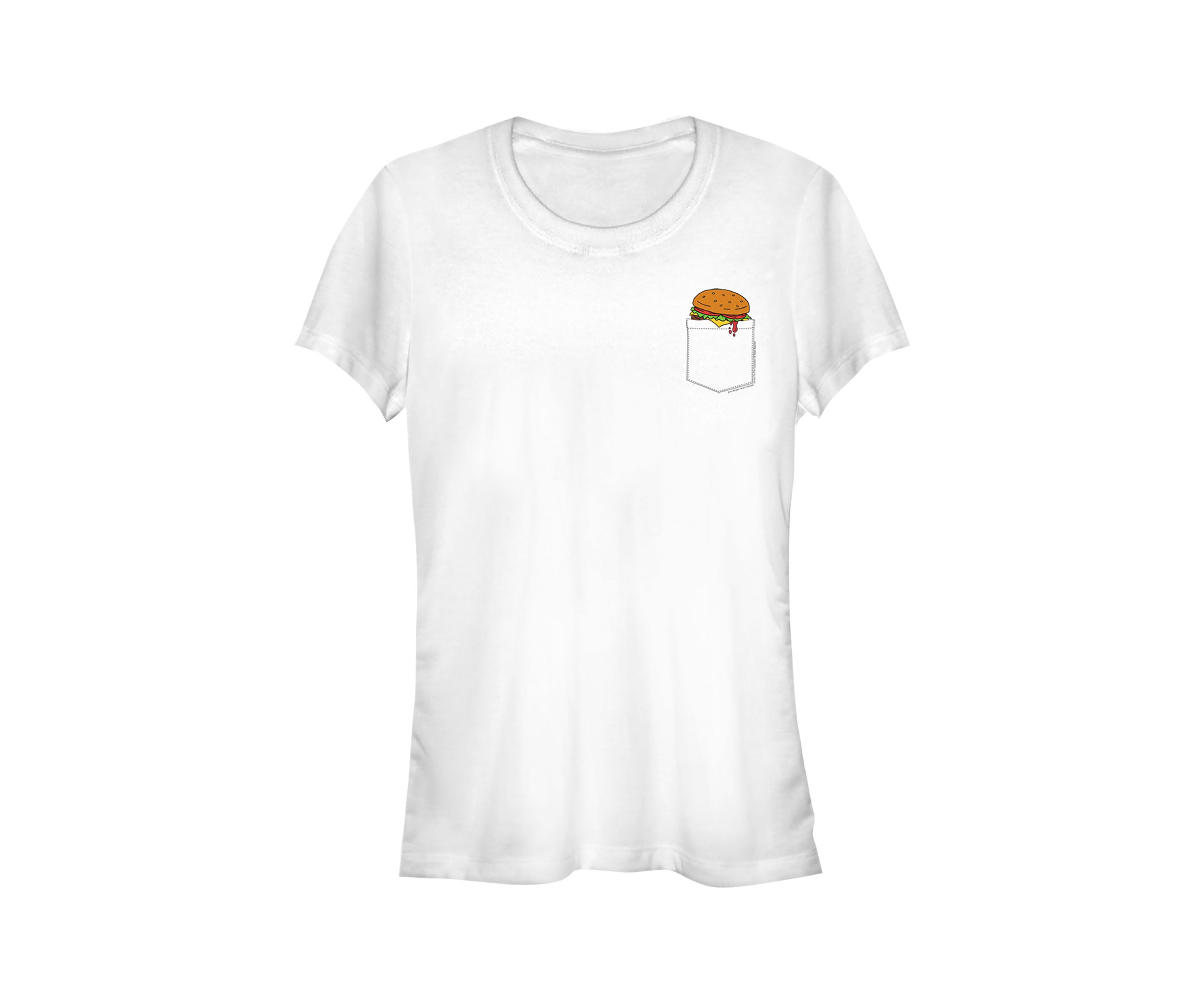 Juniors Pocket Burger T-Shirt