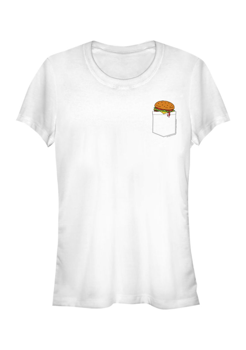 Juniors Pocket Burger T-Shirt