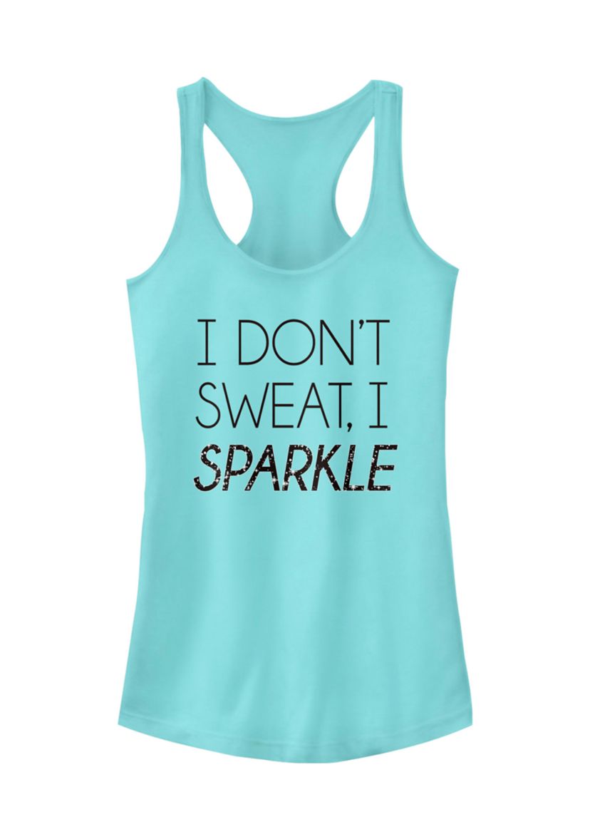 	  Juniors Sparkles Only Tank Top  