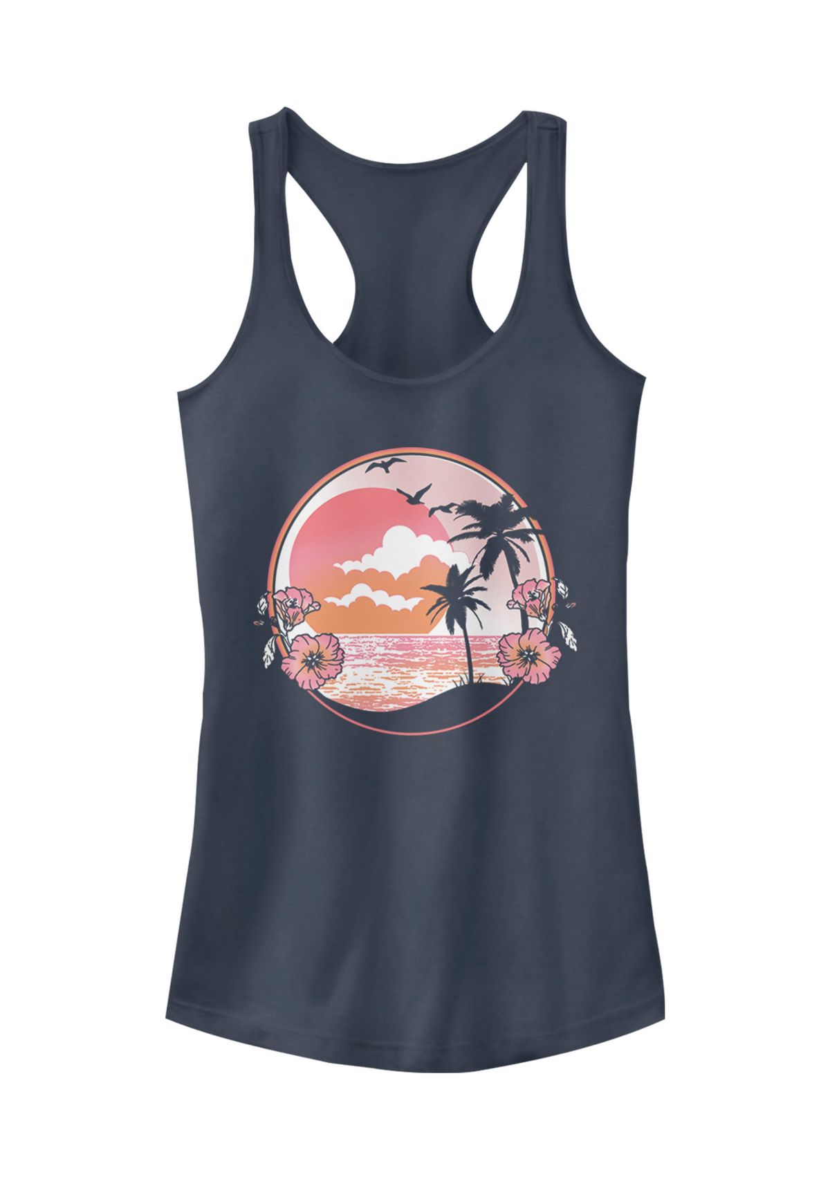  Juniors Beach Retro Tank Top  