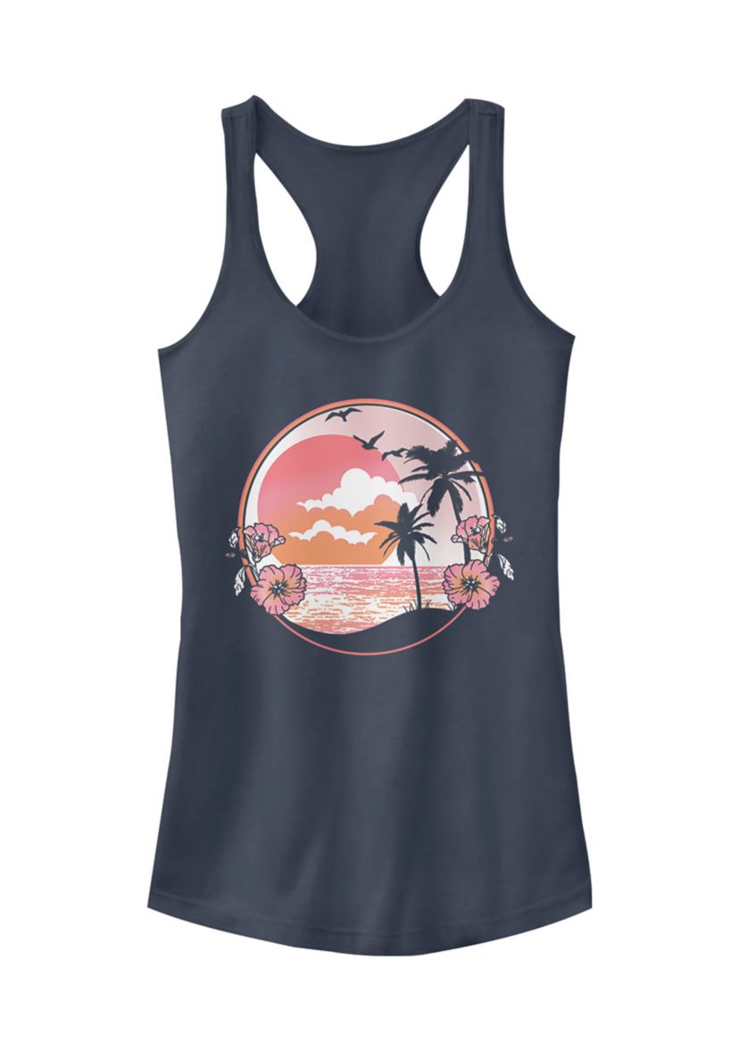  Juniors Beach Retro Tank Top  