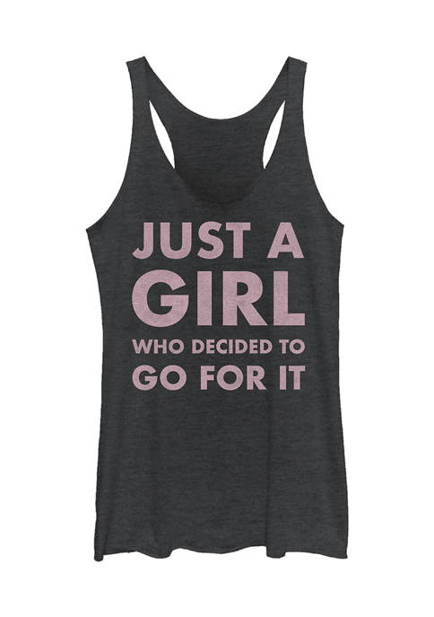 V-Line Juniors Just A Girl Graphic Tank