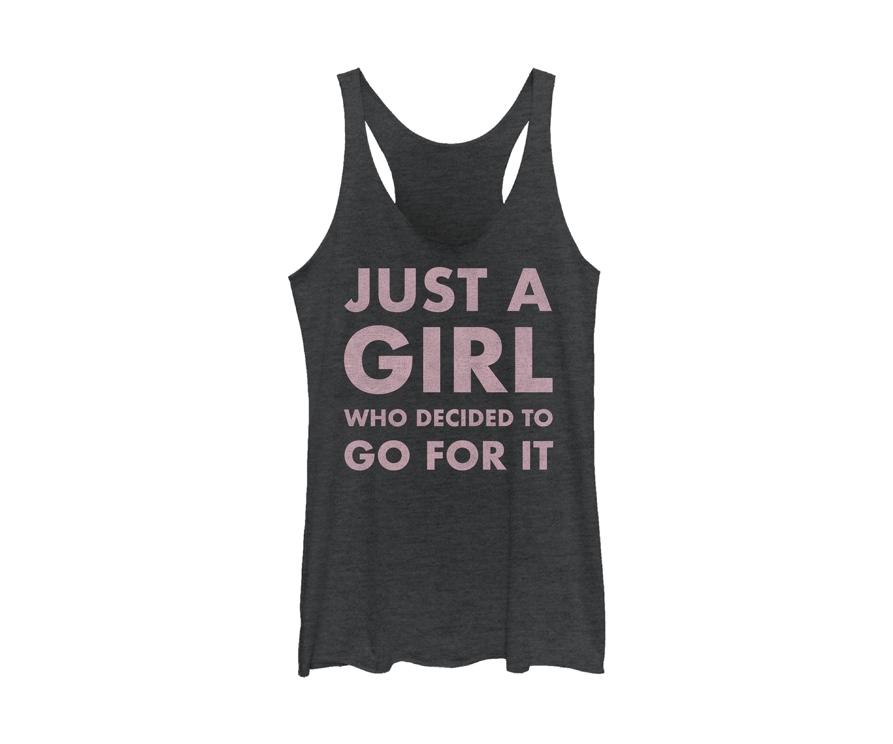 Juniors Just A Girl Graphic Tank