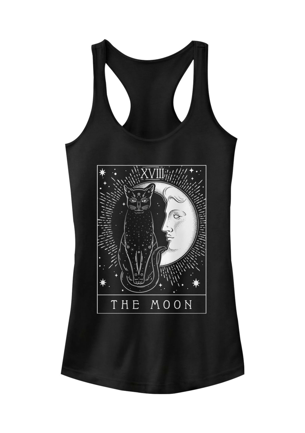 	  Juniors Tarot Moon Tank Top  