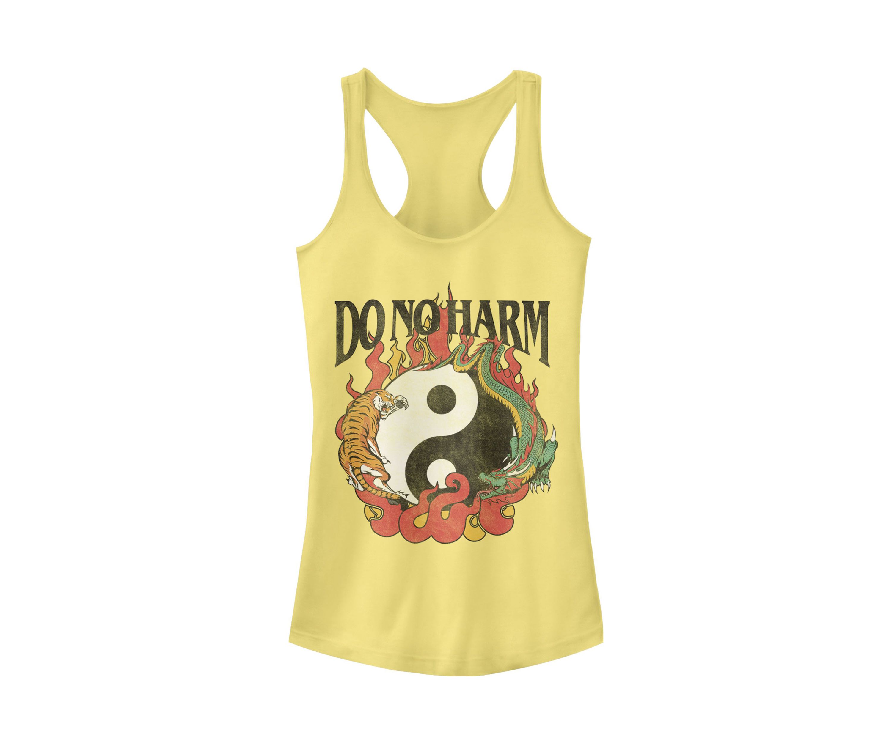 Yin Yang Flame Graphic Tank
