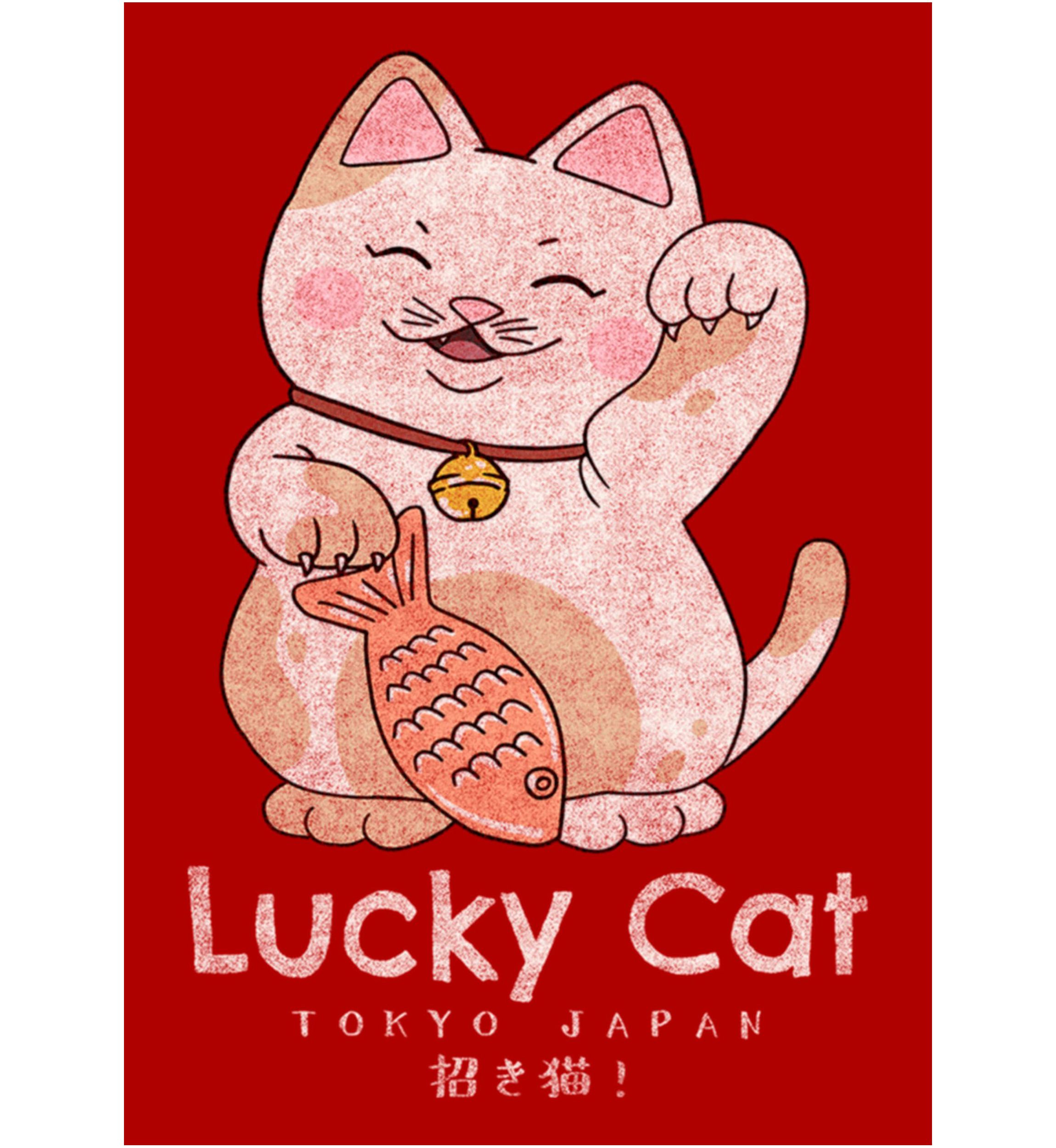 Lucky Cat Graphic T-Shirt
