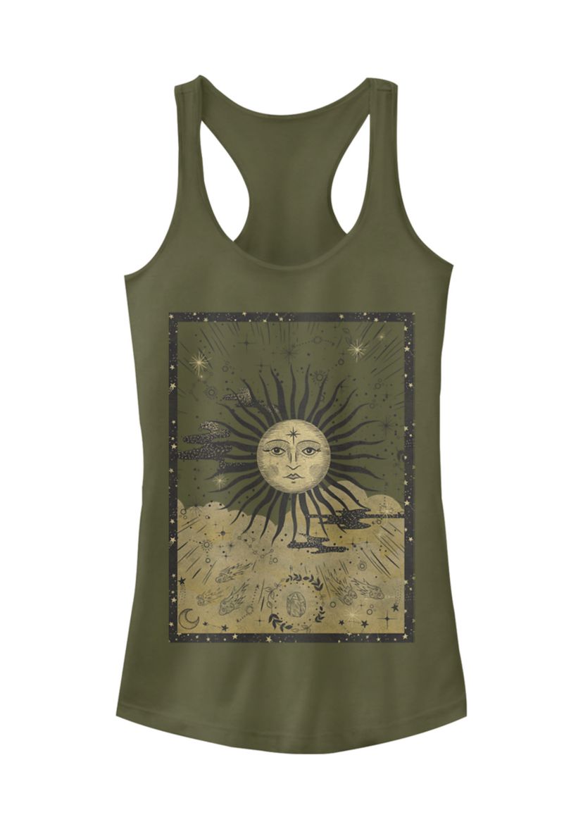 	  Juniors Celestial Tarot Tank Top  