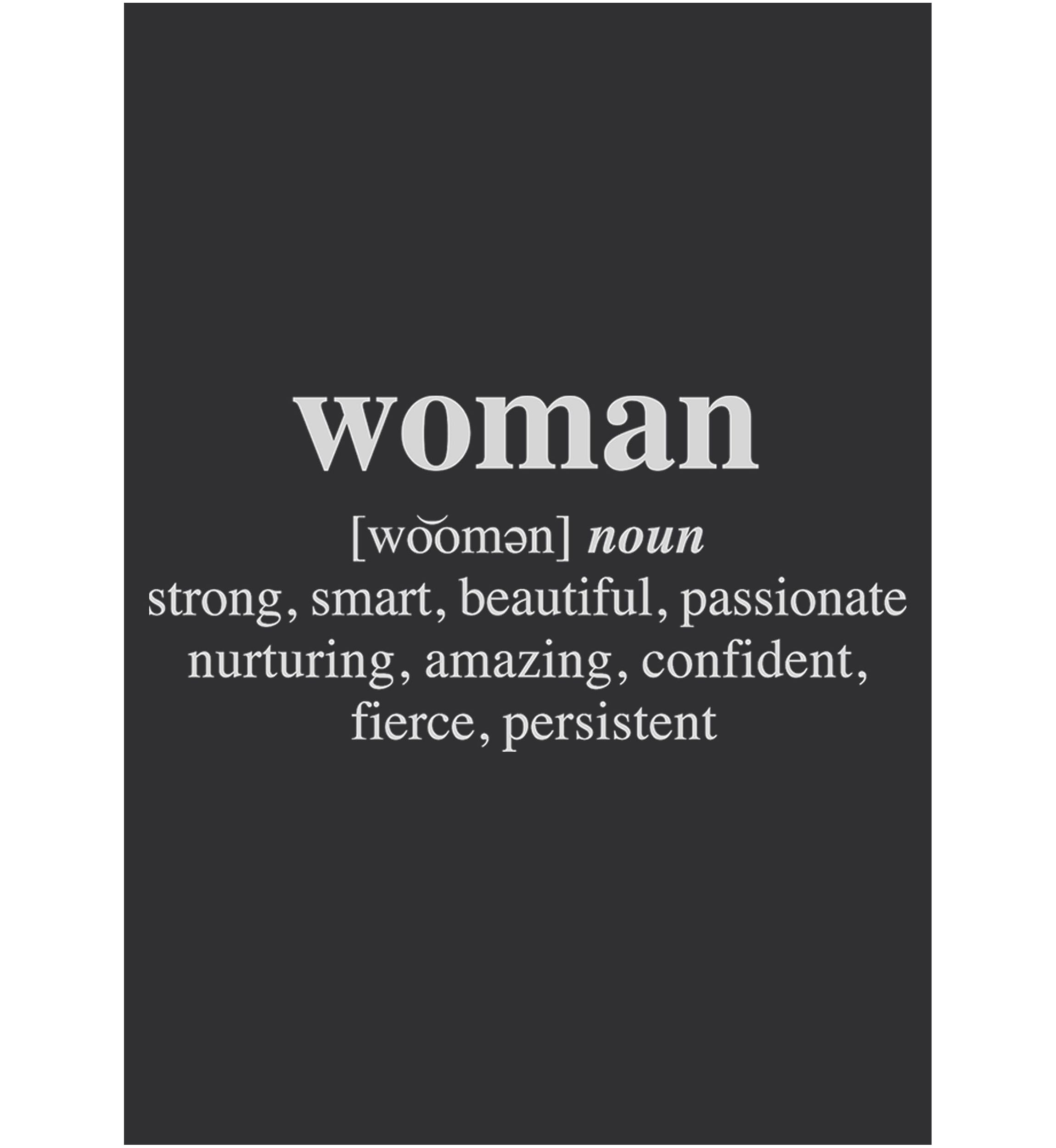 Juniors  Woman Definition V3 Graphic Tank