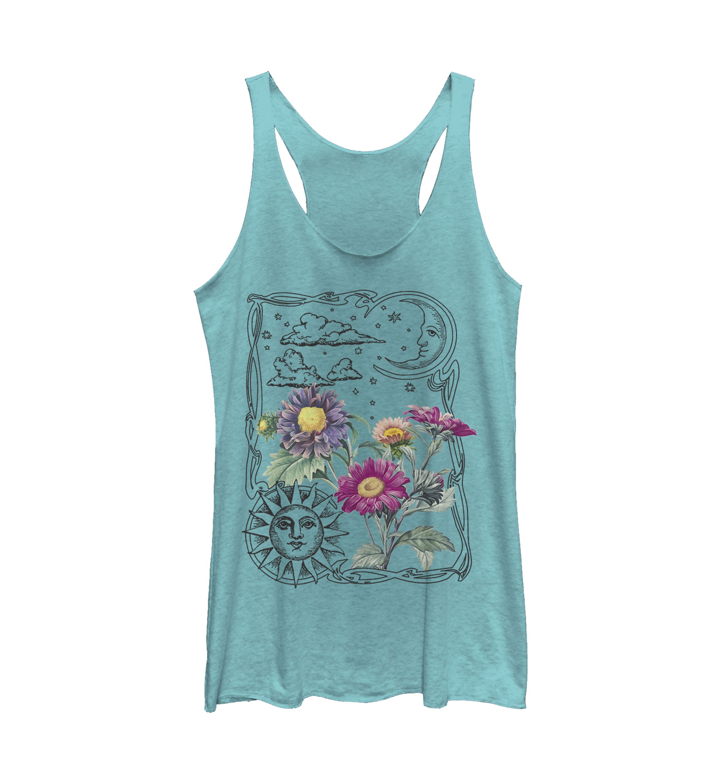 Sun and Moon No Text Graphic Tank