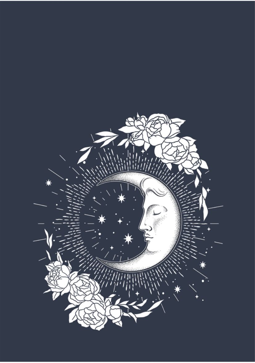 Moon and Flowers
