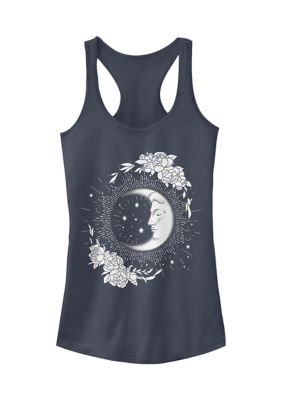 Tom and Jerry Women's Moon and Flowers Graphic Tank Top