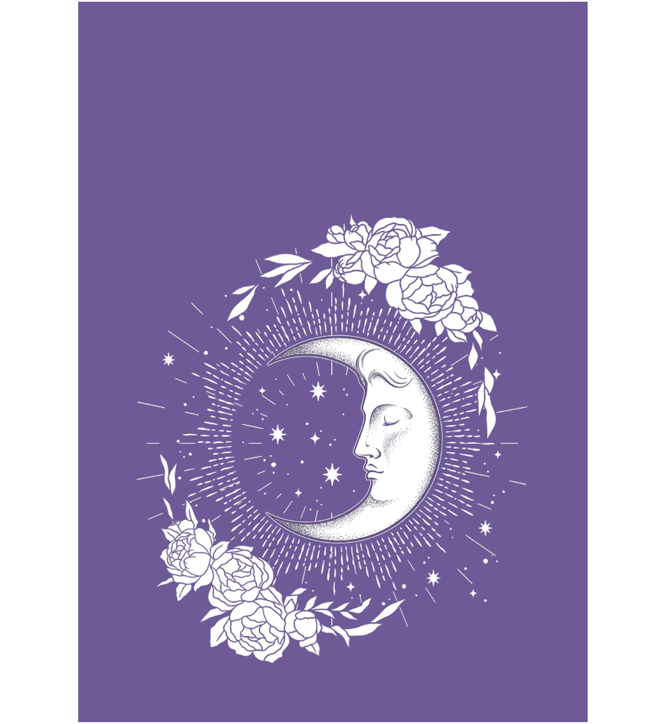 Moon and Flowers