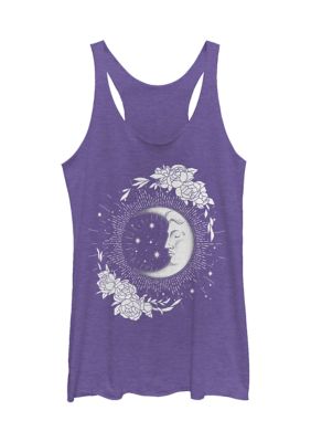Tom and Jerry Women's Moon and Flowers Graphic Tank Top