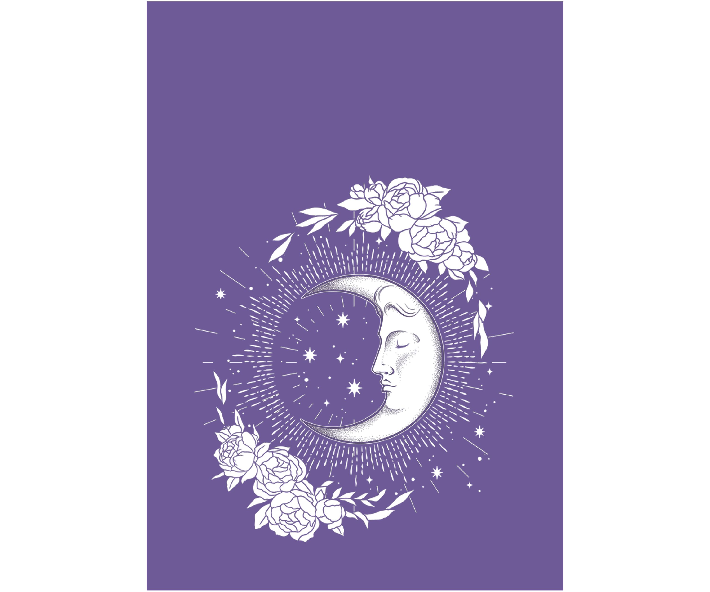 Moon and Flowers Graphic Tank