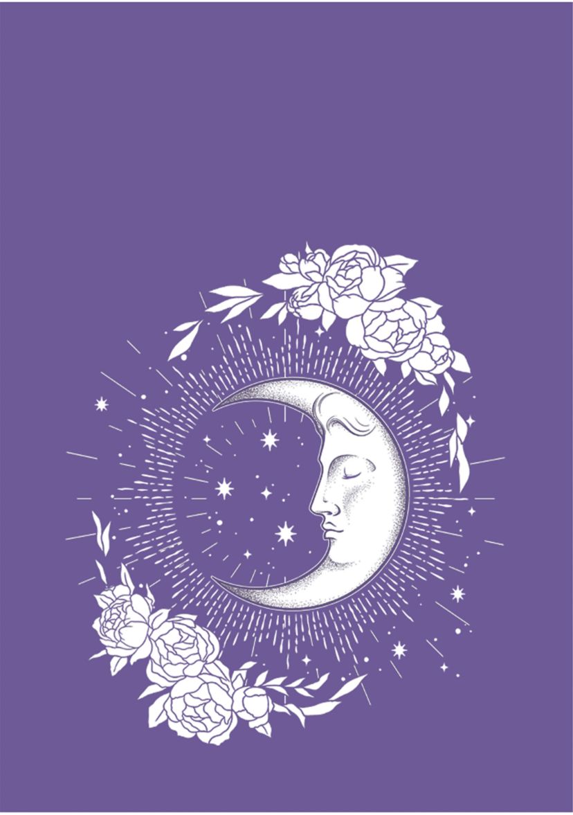 Moon and Flowers Graphic Tank