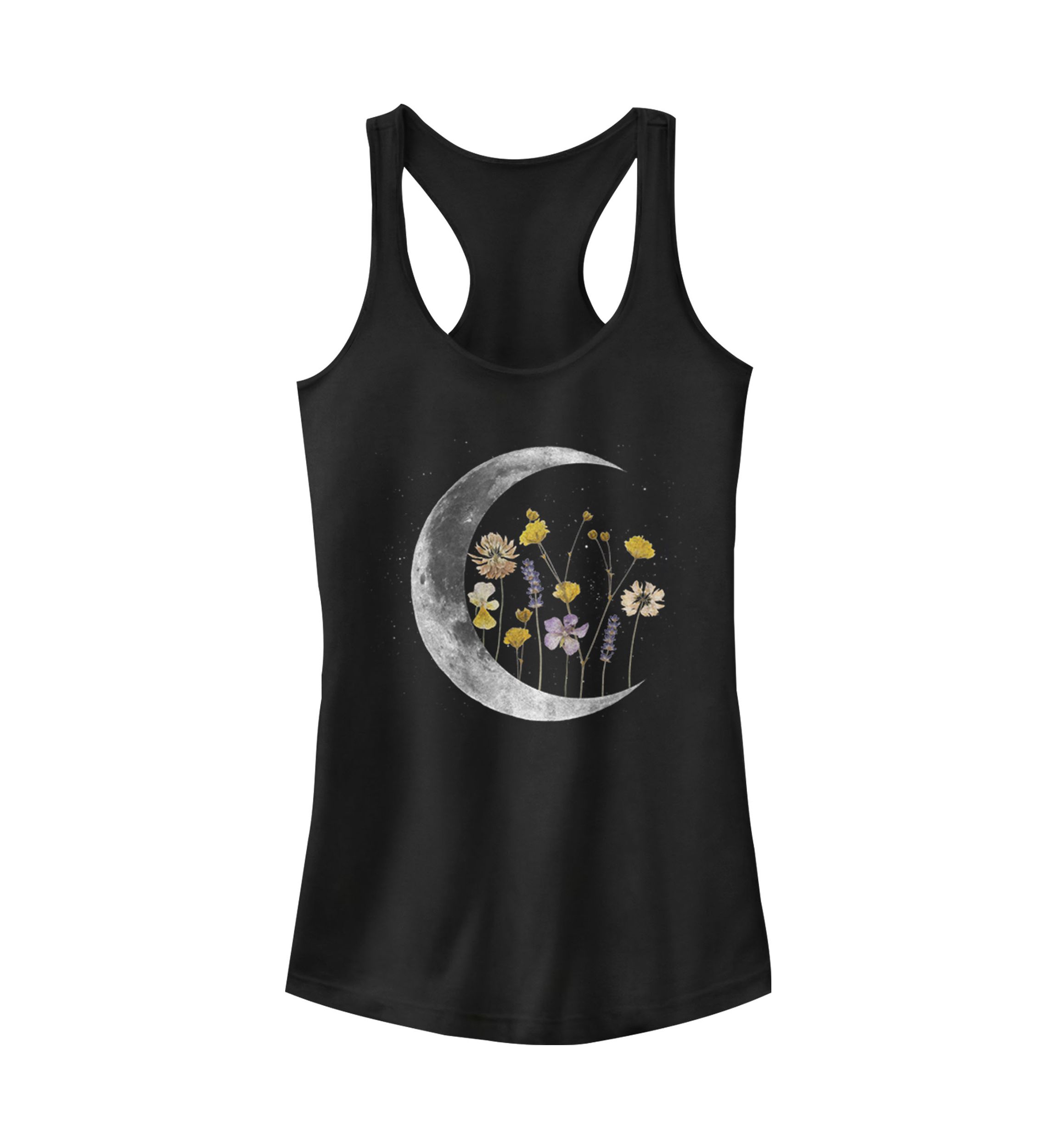 Night Moon Flower Graphic Tank