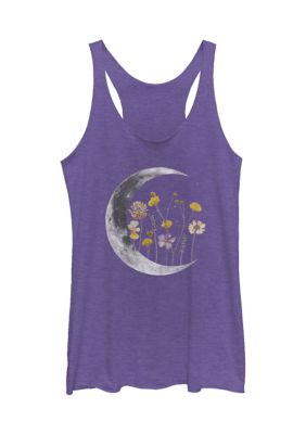 Tom and Jerry Women's Night Moon Flower Graphic Tank Top
